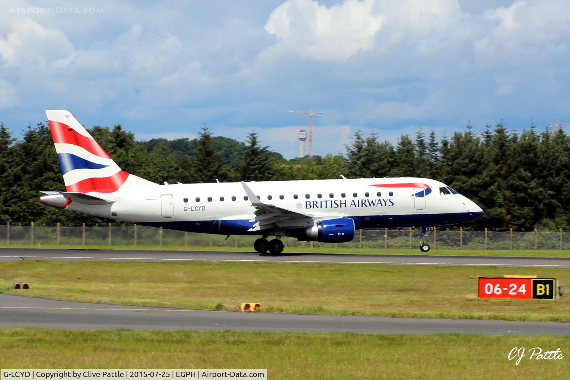 G-LCYD, 2009 Embraer 170STD (ERJ-170-100STD) C/N 17000294, BA in action at Edinburgh EGPH