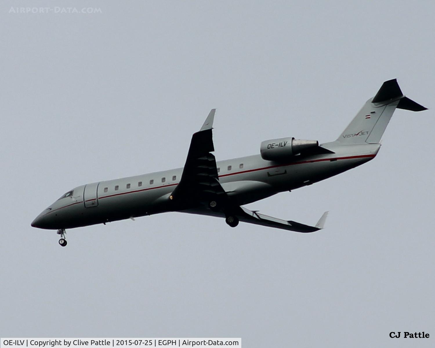OE-ILV, 2008 Bombardier Challenger 850 (CL-600-2B19) C/N 8082, Landing at Edinburgh EGPH