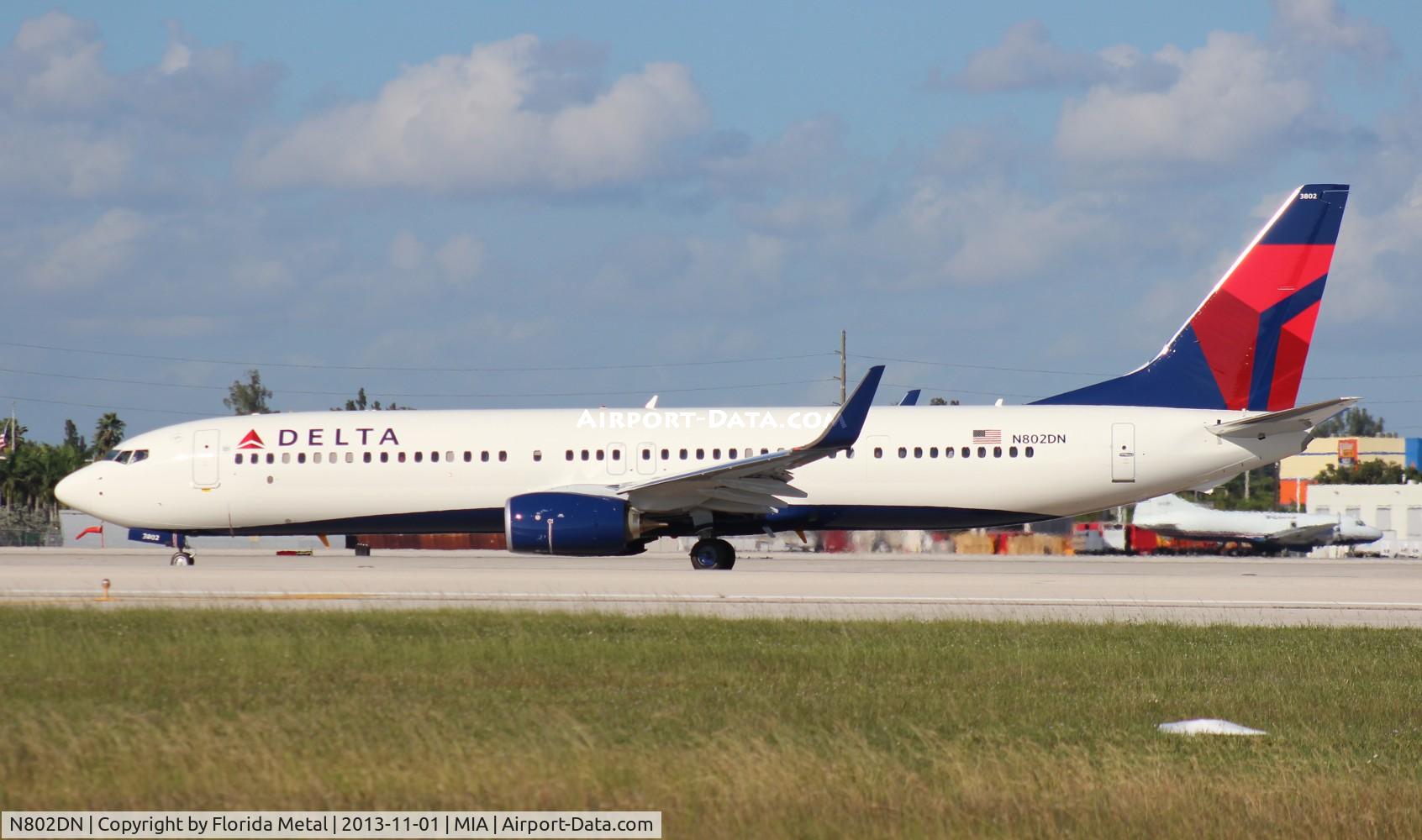 N802DN, 2013 Boeing 737-932/ER C/N 31917, Delta 737-900 second revenue flight MIA-DTW