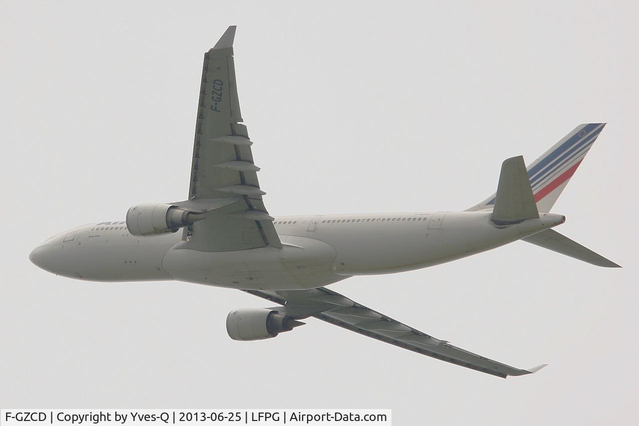 F-GZCD, 2002 Airbus A330-203 C/N 458, Airbus A330-203, Take off Rwy 27L, Roissy Charles De Gaulle Airport (LFPG-CDG)