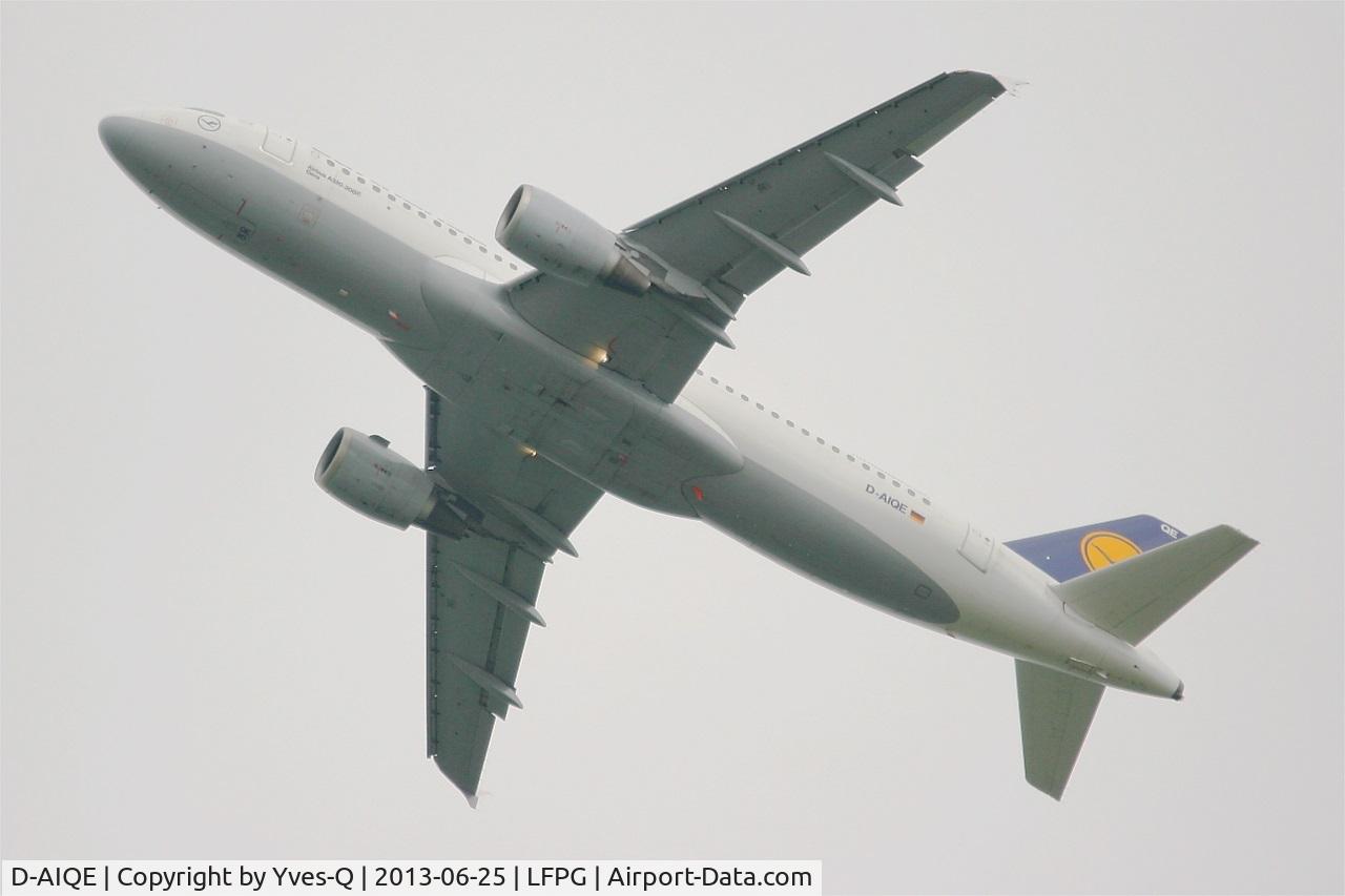D-AIQE, 1991 Airbus A320-211 C/N 0209, Airbus A320-211, Take off Rwy 27L, Roissy Charles De Gaulle Airport (LFPG-CDG)