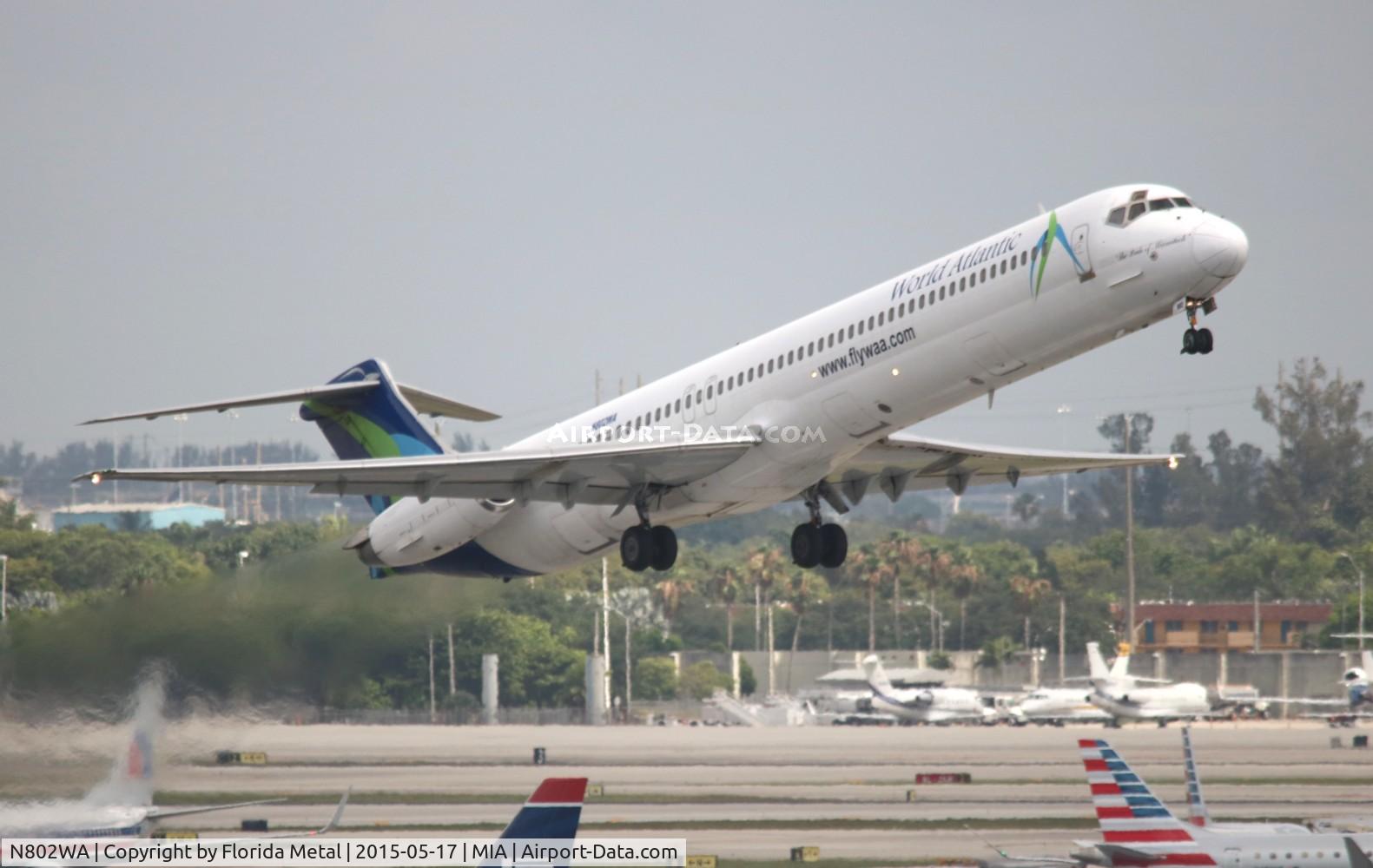 N802WA, 1990 McDonnell Douglas MD-83 (DC-9-83) C/N 53052, World Atlantic