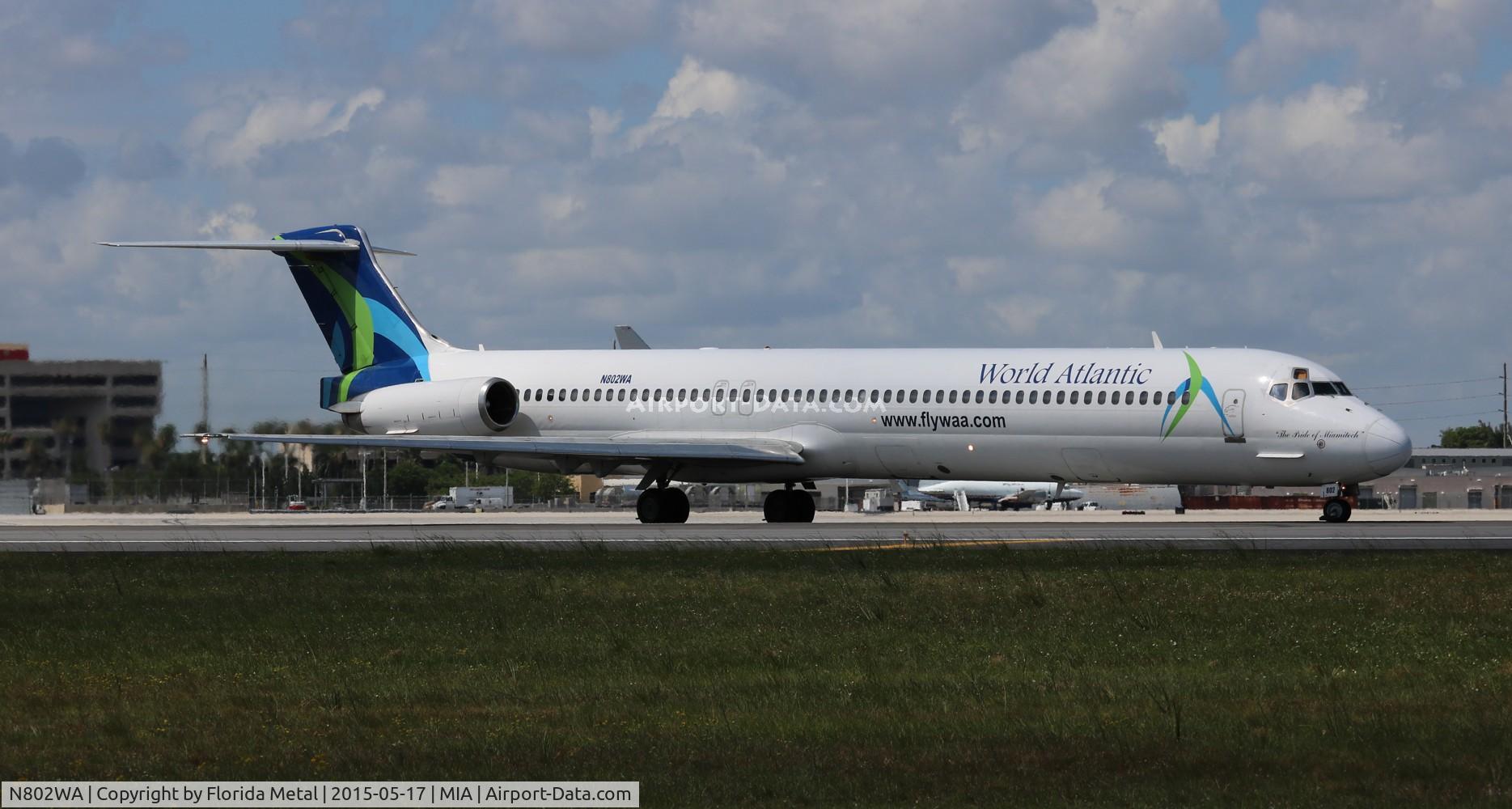 N802WA, 1990 McDonnell Douglas MD-83 (DC-9-83) C/N 53052, World Atlantic