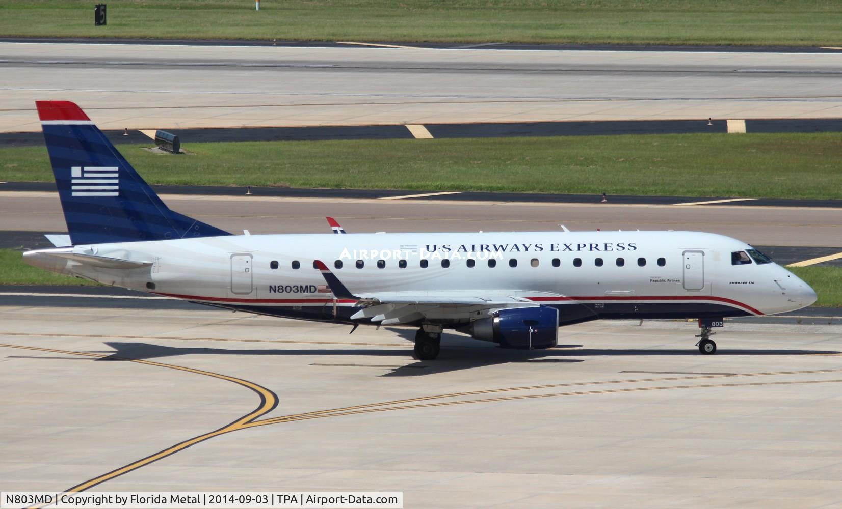 N803MD, 2004 Embraer 170SU (ERJ-170-100SU) C/N 17000015, USAirways E170