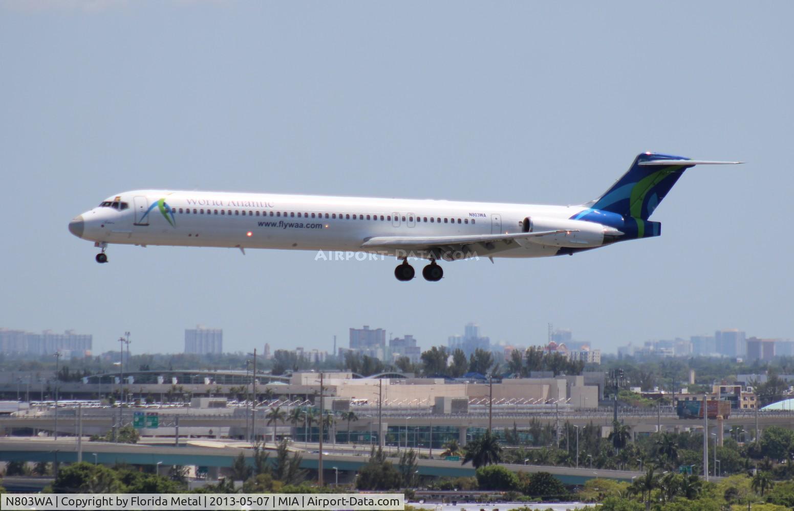 N803WA, 1988 McDonnell Douglas MD-82 (DC-9-82) C/N 49507, World Atlantic
