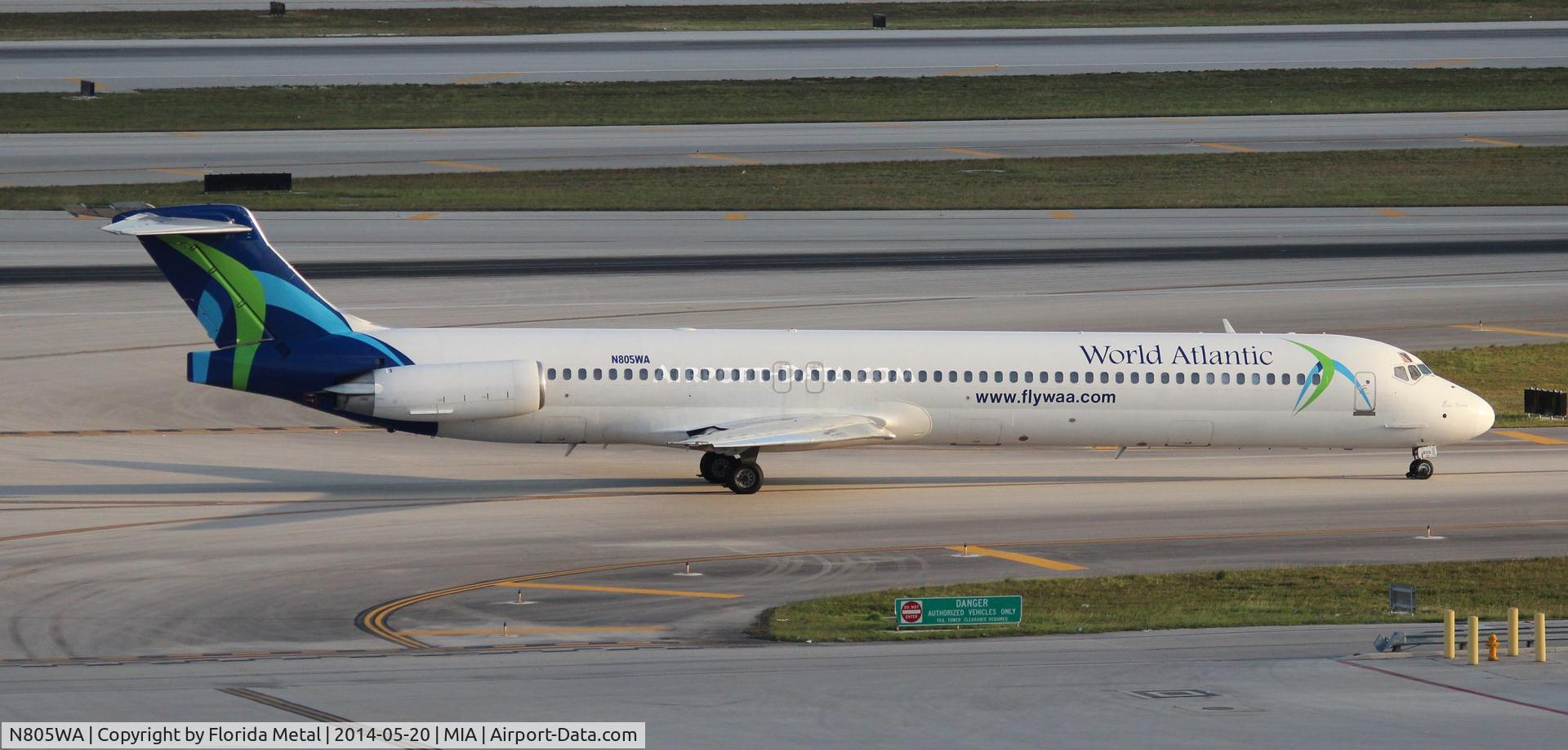 N805WA, 1996 McDonnell Douglas MD-83 (DC-9-83) C/N 53470, World Atlantic