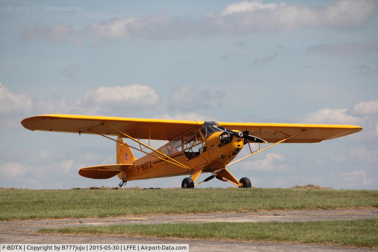 F-BDTX, 1944 Piper L-4J Grasshopper (J3C-65D) C/N 12804, at LFFE
