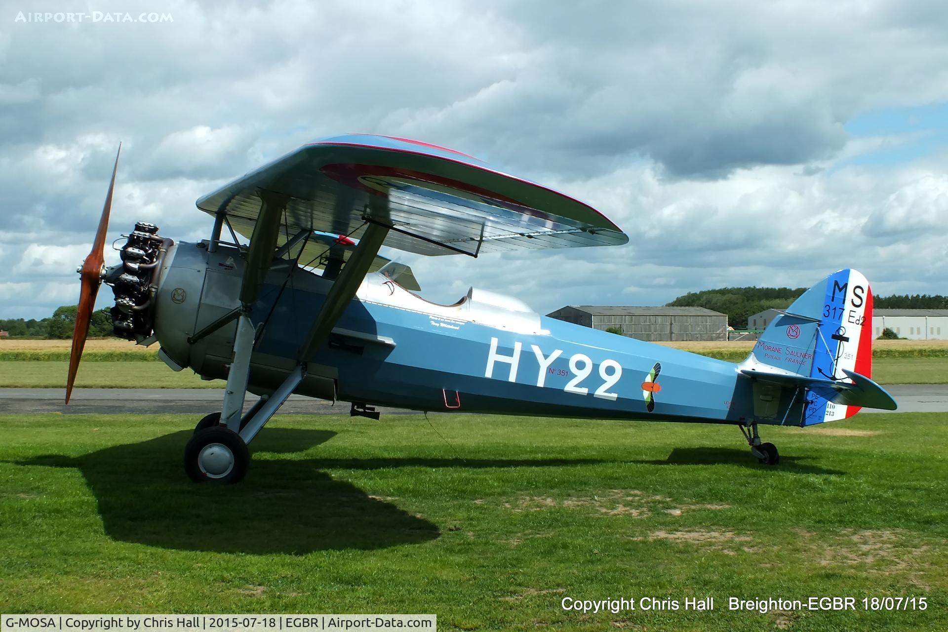 G-MOSA, 1952 Morane-Saulnier MS.317 C/N 351, International Bucker Fest at Breighton
