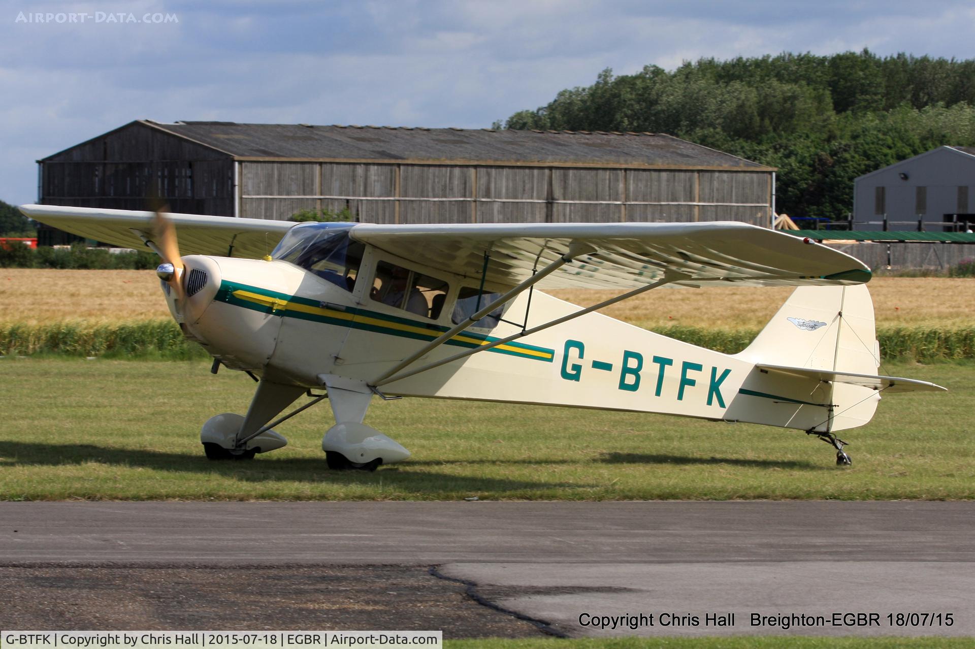 G-BTFK, 1947 Taylorcraft BC-12D Twosome C/N 10540, International Bucker Fest at Breighton