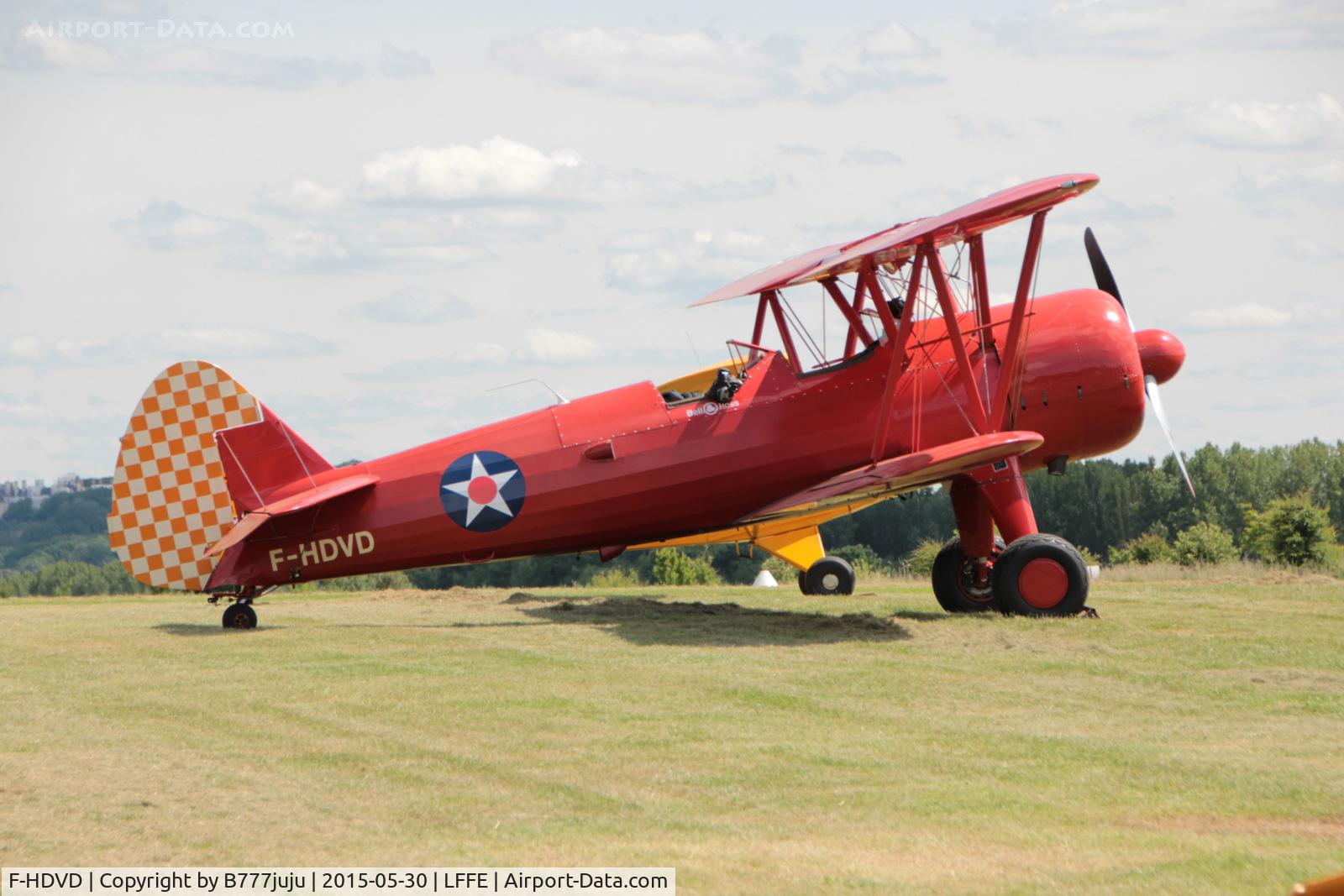 F-HDVD, 1940 Boeing A75N1 (PT-17) C/N 75-940, at LFFE