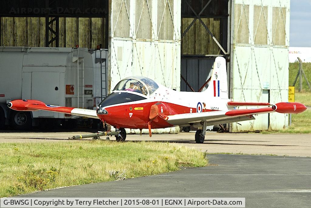 G-BWSG, 1970 BAC 84 Jet Provost T.5 C/N EEP/JP/988, G-BWSG (XW324), 1970 BAC 84 Jet Provost T.5, c/n: EEP/JP/988 at East Midlands