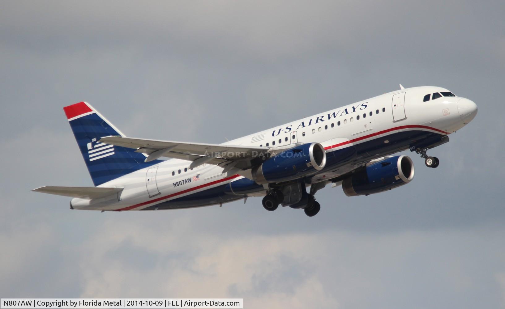 N807AW, 1999 Airbus A319-132 C/N 1064, USAirways A319