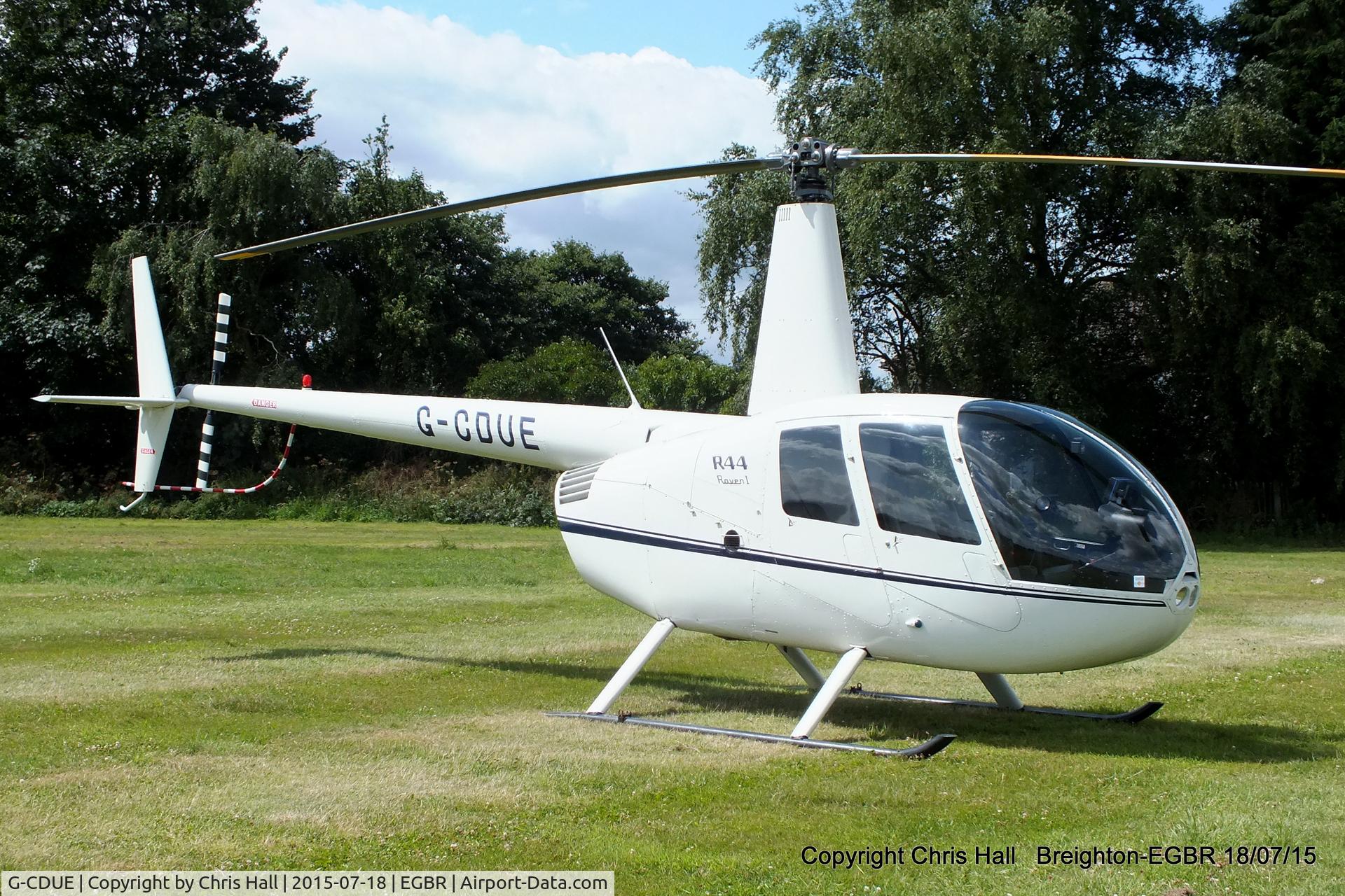 G-CDUE, 2005 Robinson R44 Raven C/N 1549, International Bucker Fest at Breighton