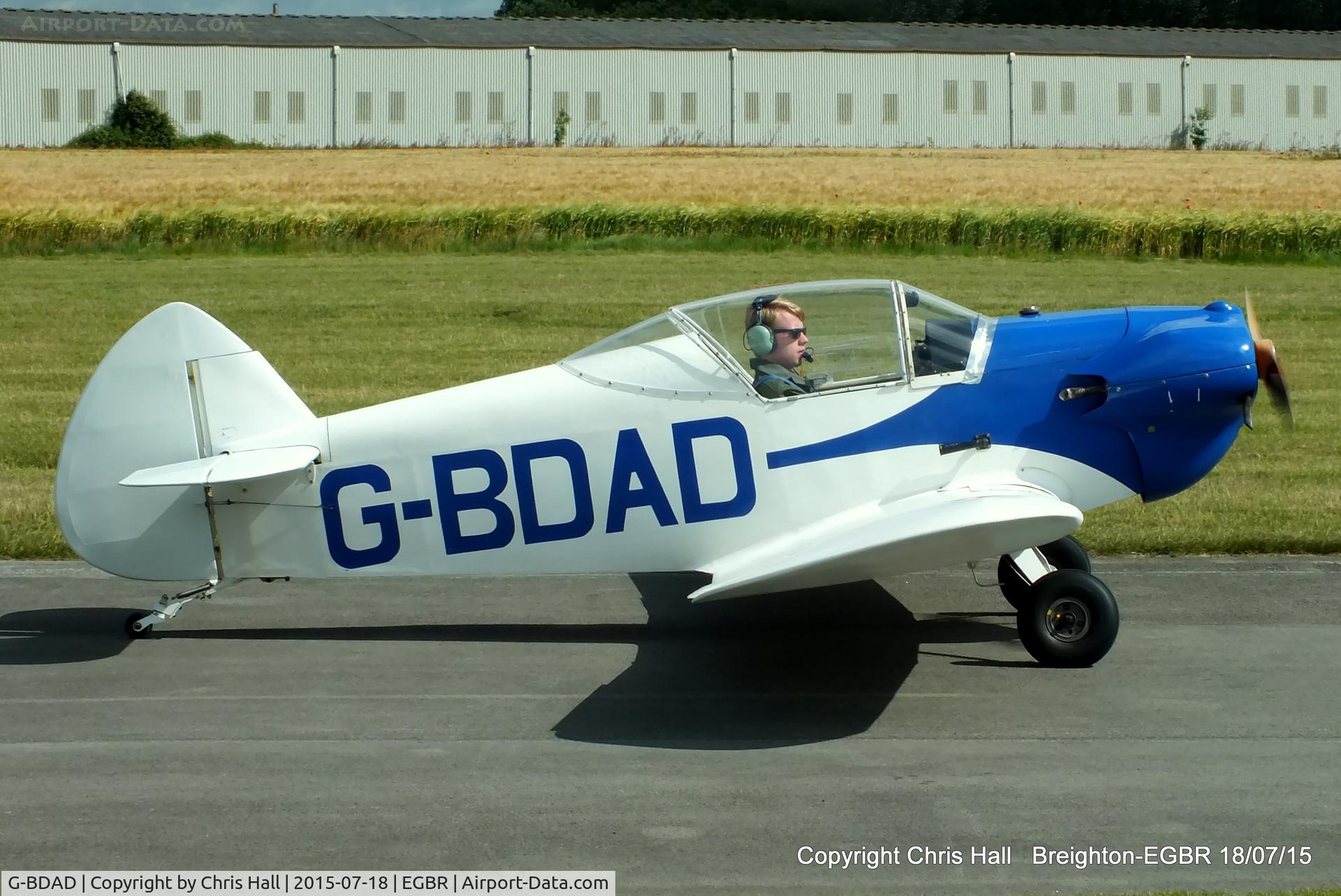 G-BDAD, 1976 Taylor JT-1 Monoplane C/N PFA 1453, International Bucker Fest at Breighton