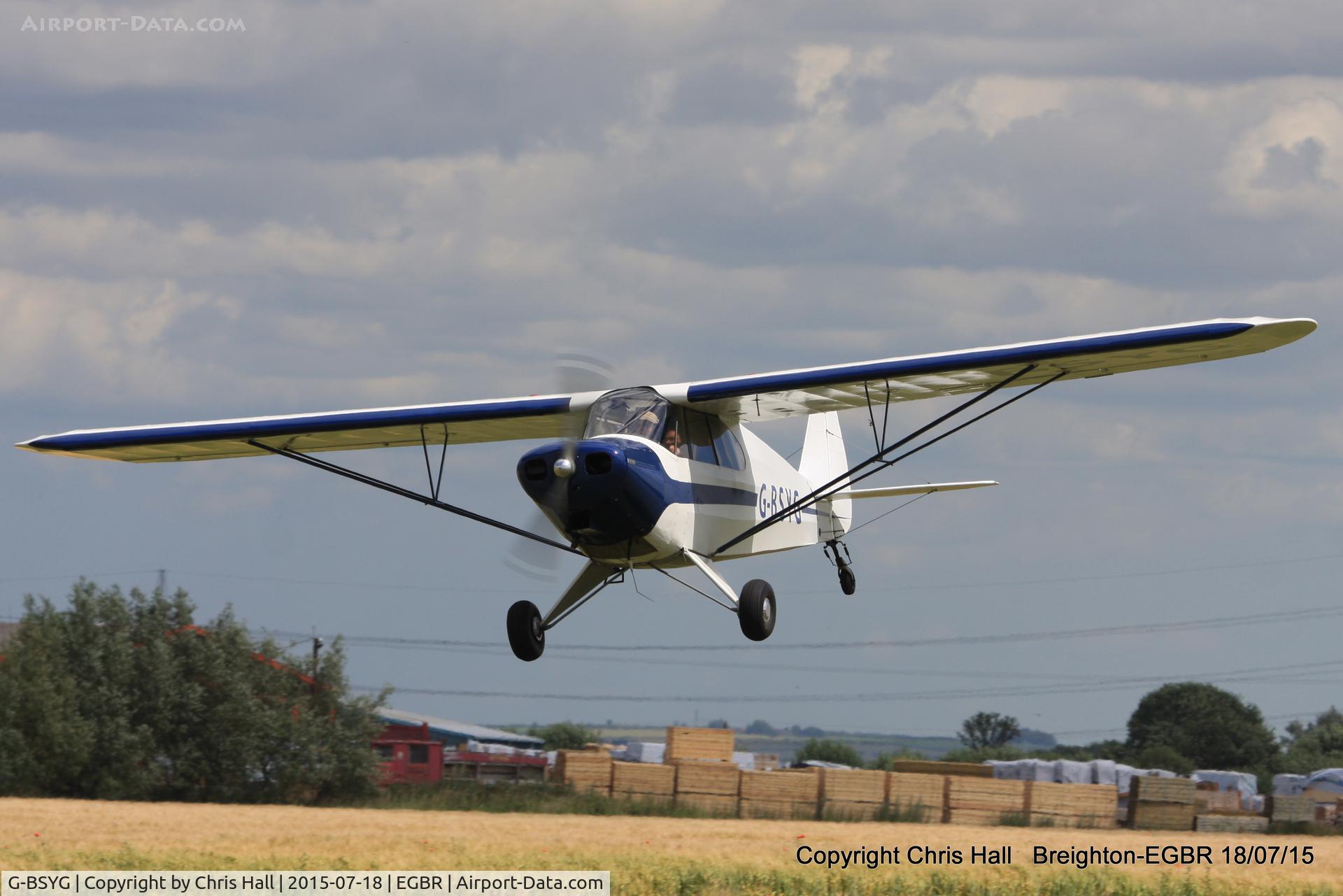 G-BSYG, 1947 Piper PA-12 Super Cruiser C/N 12-2106, International Bucker Fest at Breighton