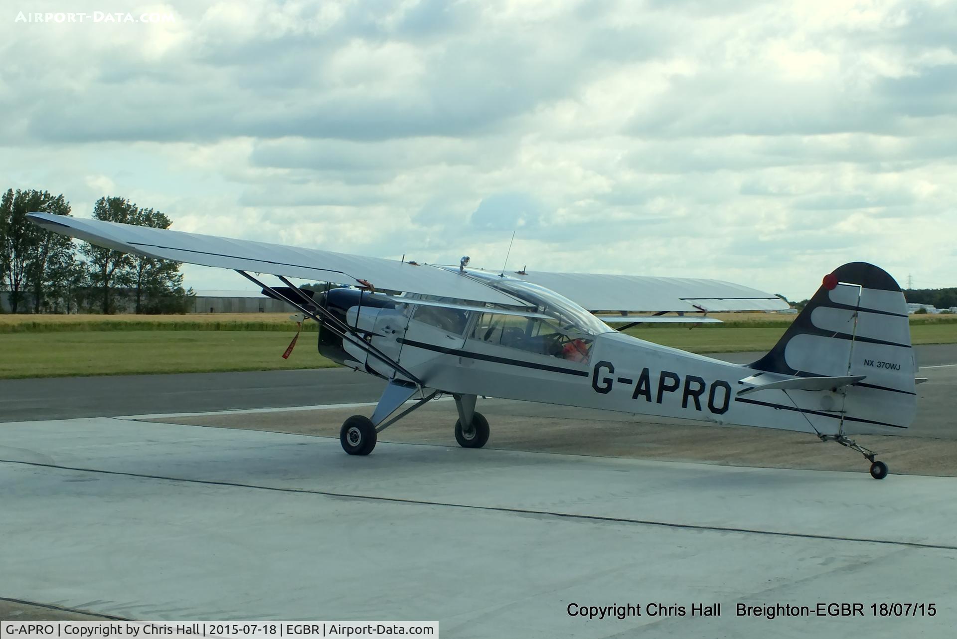 G-APRO, 1952 Auster 6A Tugmaster C/N WJ370, International Bucker Fest at Breighton