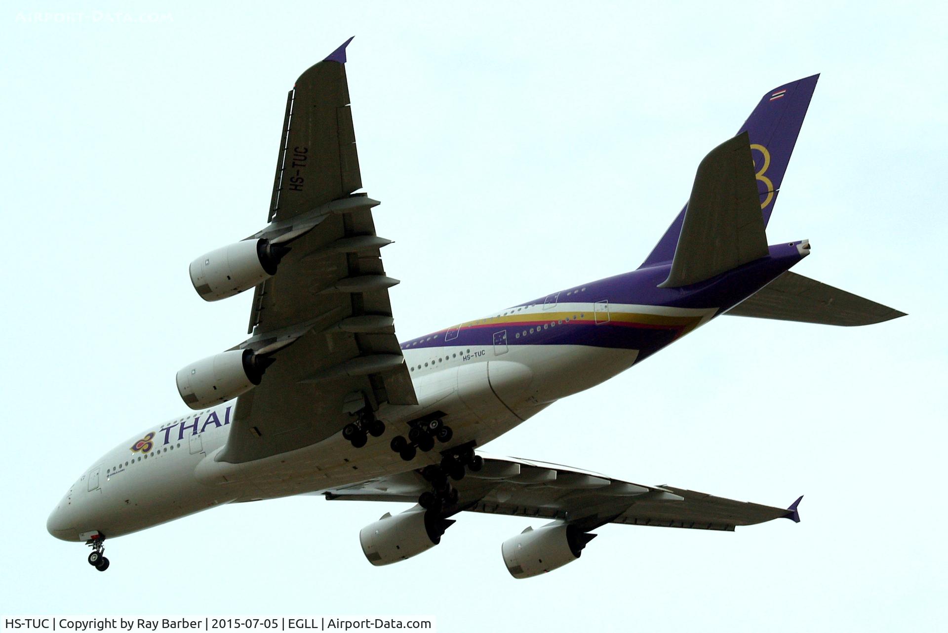 HS-TUC, 2012 Airbus A380-841 C/N 100, Airbus A380-841 [100] (Thai Airways) Home~G 05/07/2015