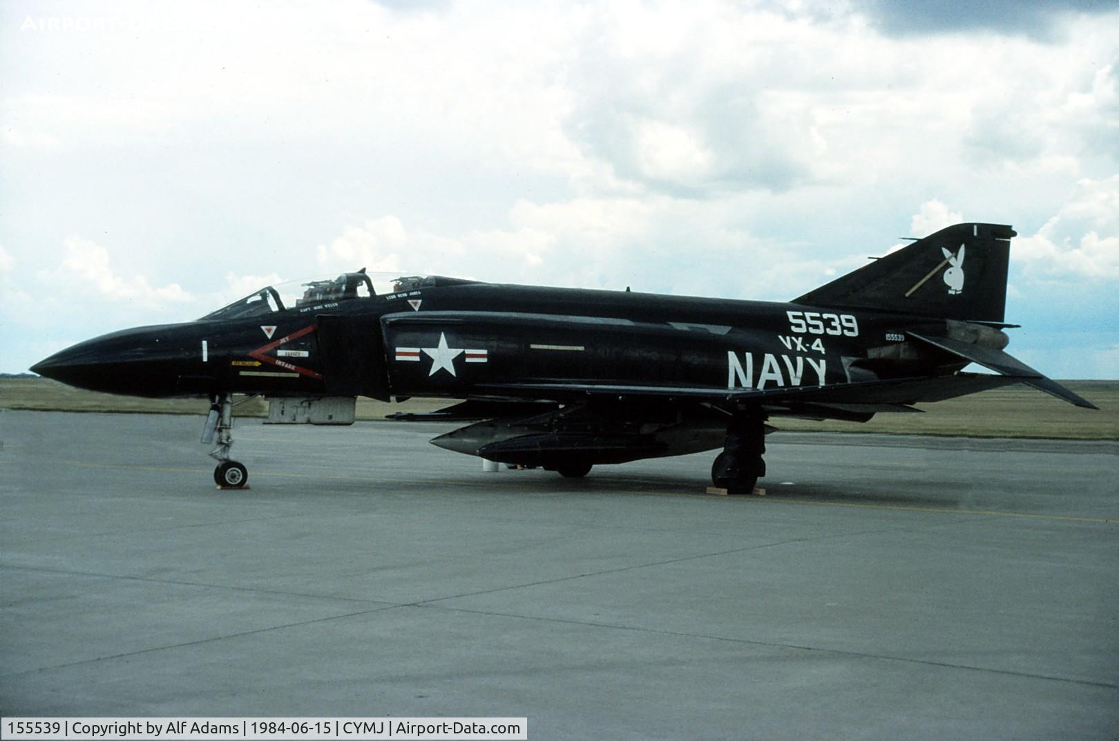 155539, McDonnell F-4S Phantom C/N 2777, At the 1984 airshow at Canadian Forces Base Moose Jaw, Saskatchewan.