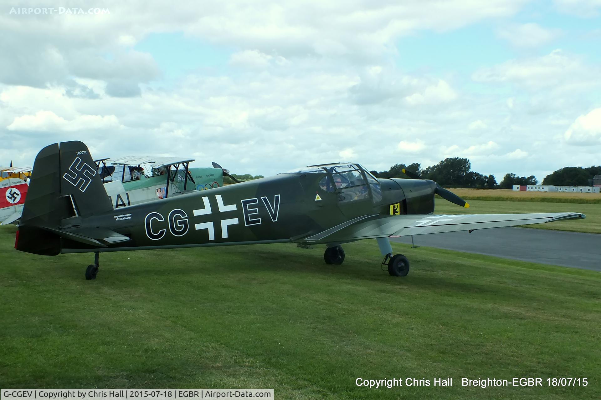 G-CGEV, 1970 Heliopolis Gomhouria Mk.6 (Bu-181) C/N 067, International Bucker Fest at Breighton