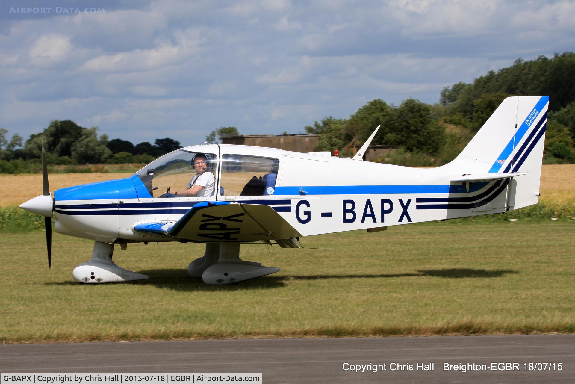 G-BAPX, 1972 Robin DR-400-160 Chevalier C/N 789, International Bucker Fest at Breighton
