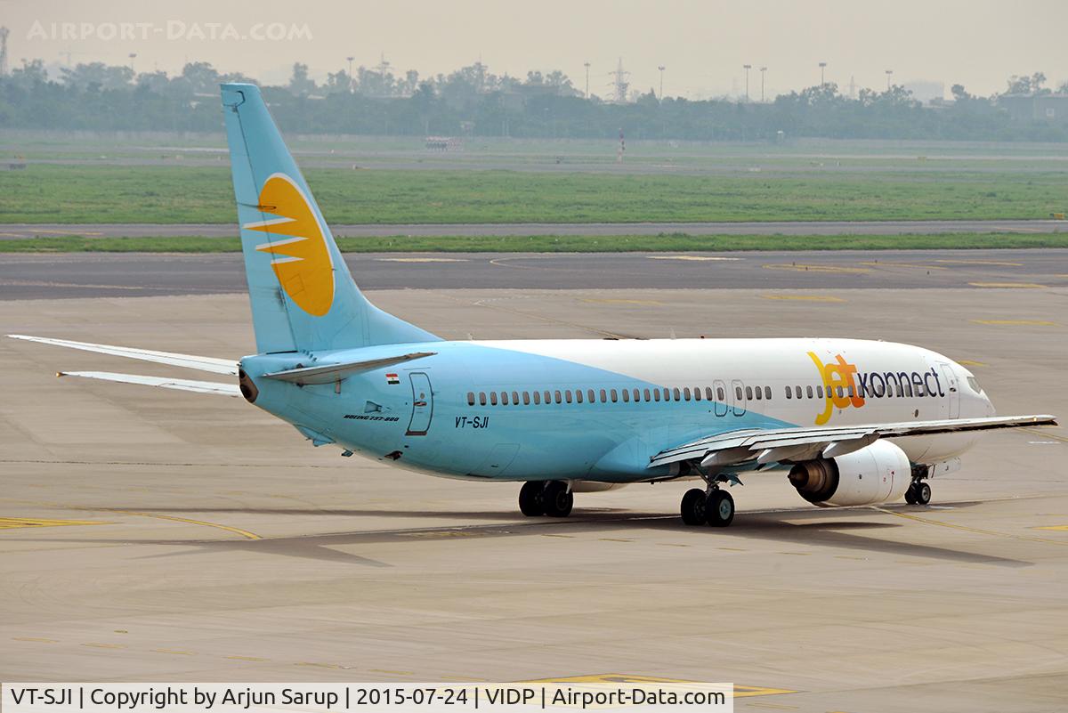 VT-SJI, 2006 Boeing 737-8K9 C/N 34399, Taxiing out for departure from IGIA T-3.