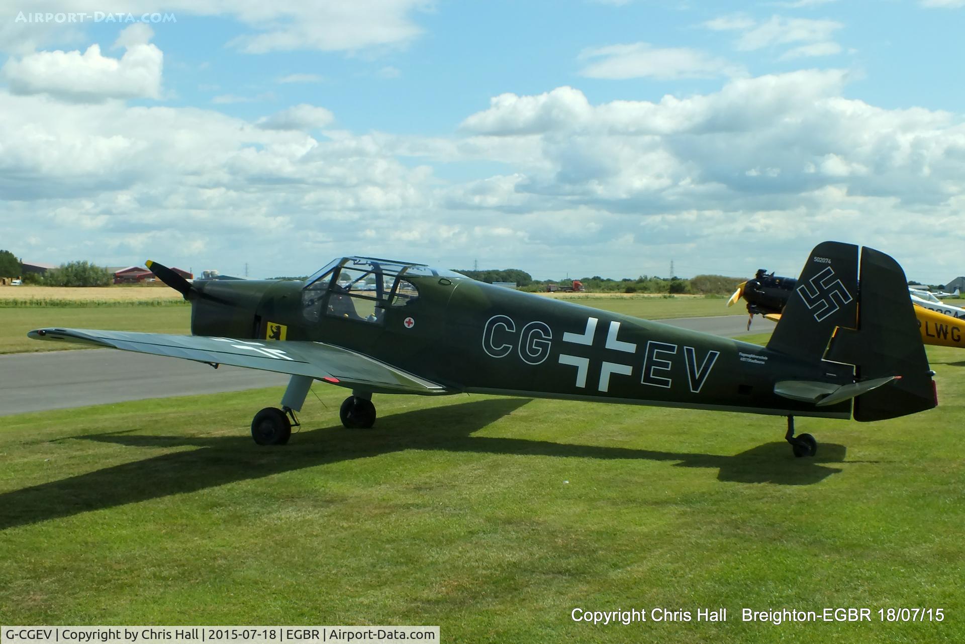 G-CGEV, 1970 Heliopolis Gomhouria Mk.6 (Bu-181) C/N 067, International Bucker Fest at Breighton