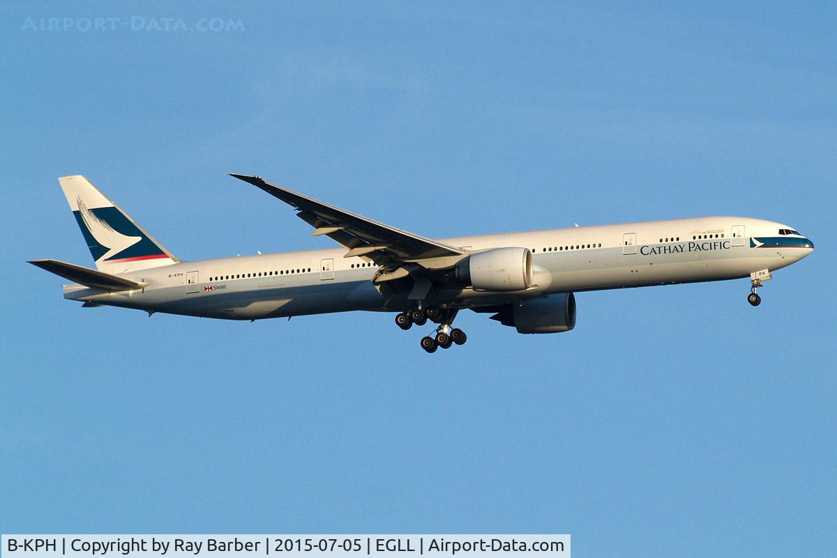 B-KPH, 2008 Boeing 777-367/ER C/N 35301, Boeing 777-367ER [35301] (Cathay Pacific Airways) Home~G 05/07/2015. On approach 27L.