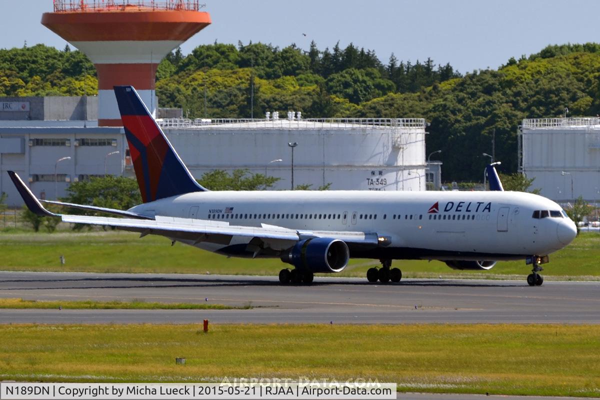 N189DN, 1996 Boeing 767-332 C/N 25990, At Narita