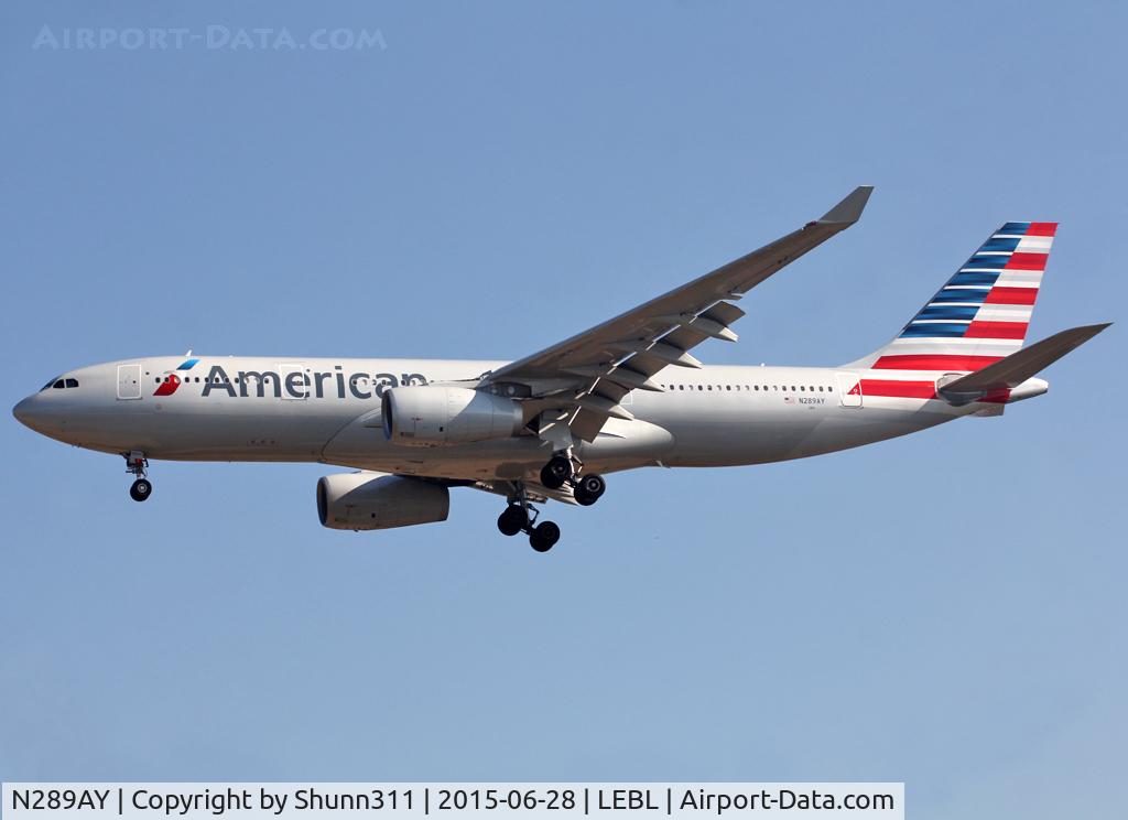 N289AY, 2013 Airbus A330-243 C/N 1455, Landing rwy 25R