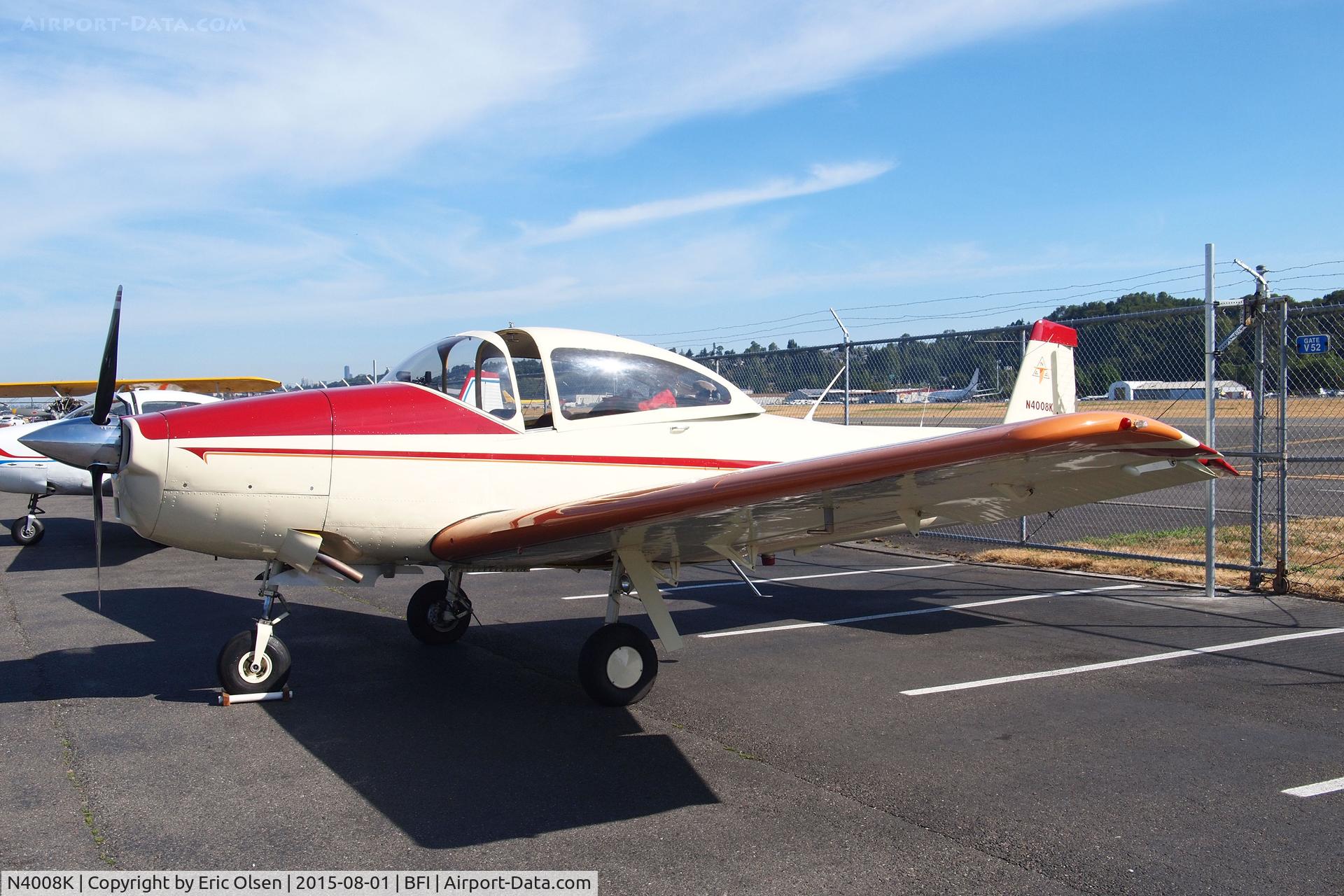 N4008K, 1947 North American Navion (NA-145) C/N NAV-4-1008, 1947 Navion at the Museum of Flight as part of the Cascade Warbirds display.