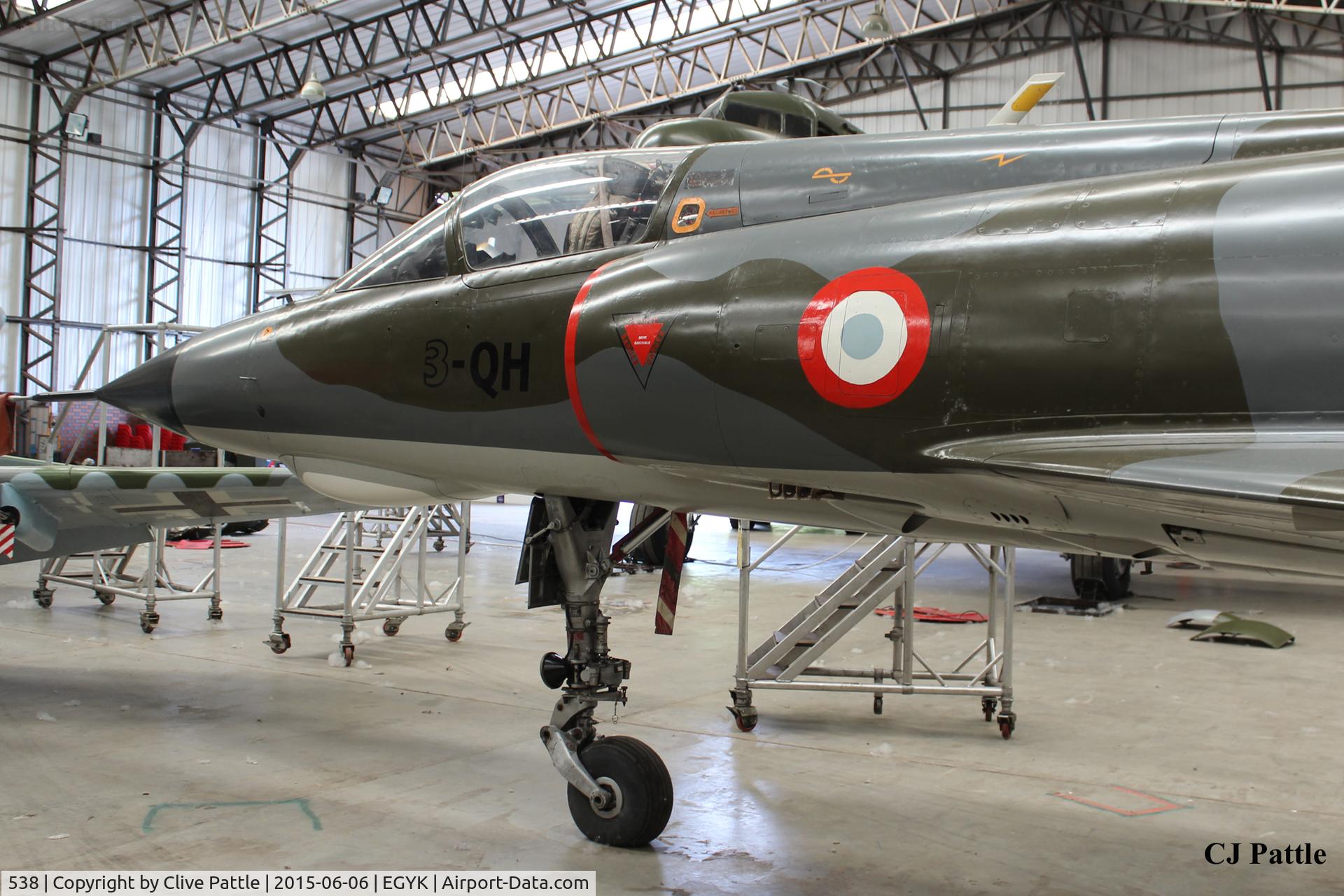 538, Dassault Mirage IIIE C/N 538, On display at the Yorkshire Air Museum EGYK