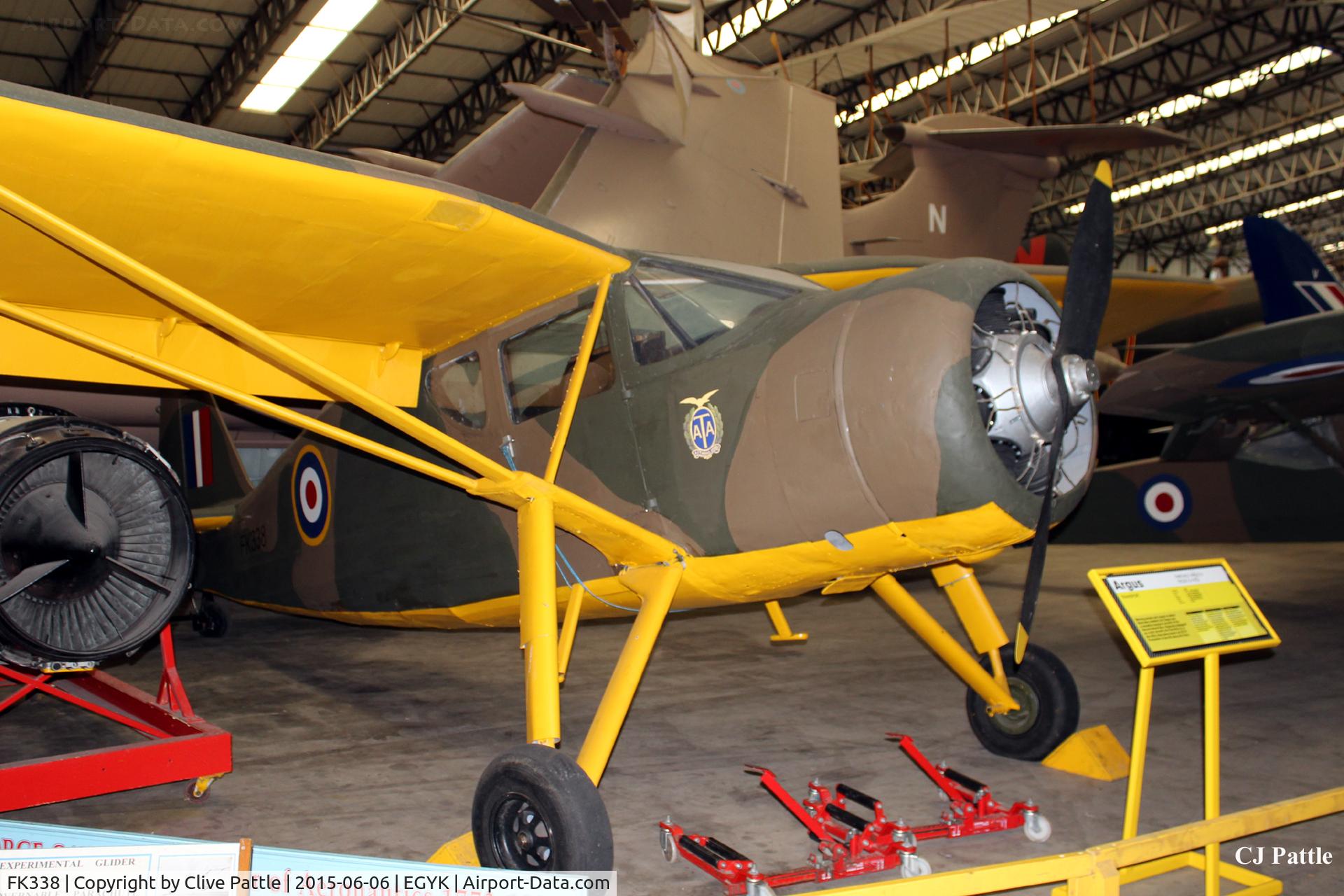 FK338, Fairchild UC-61 Argus I (24W-41A) C/N 347, On display at the Yorkshire Air Museum EGYK