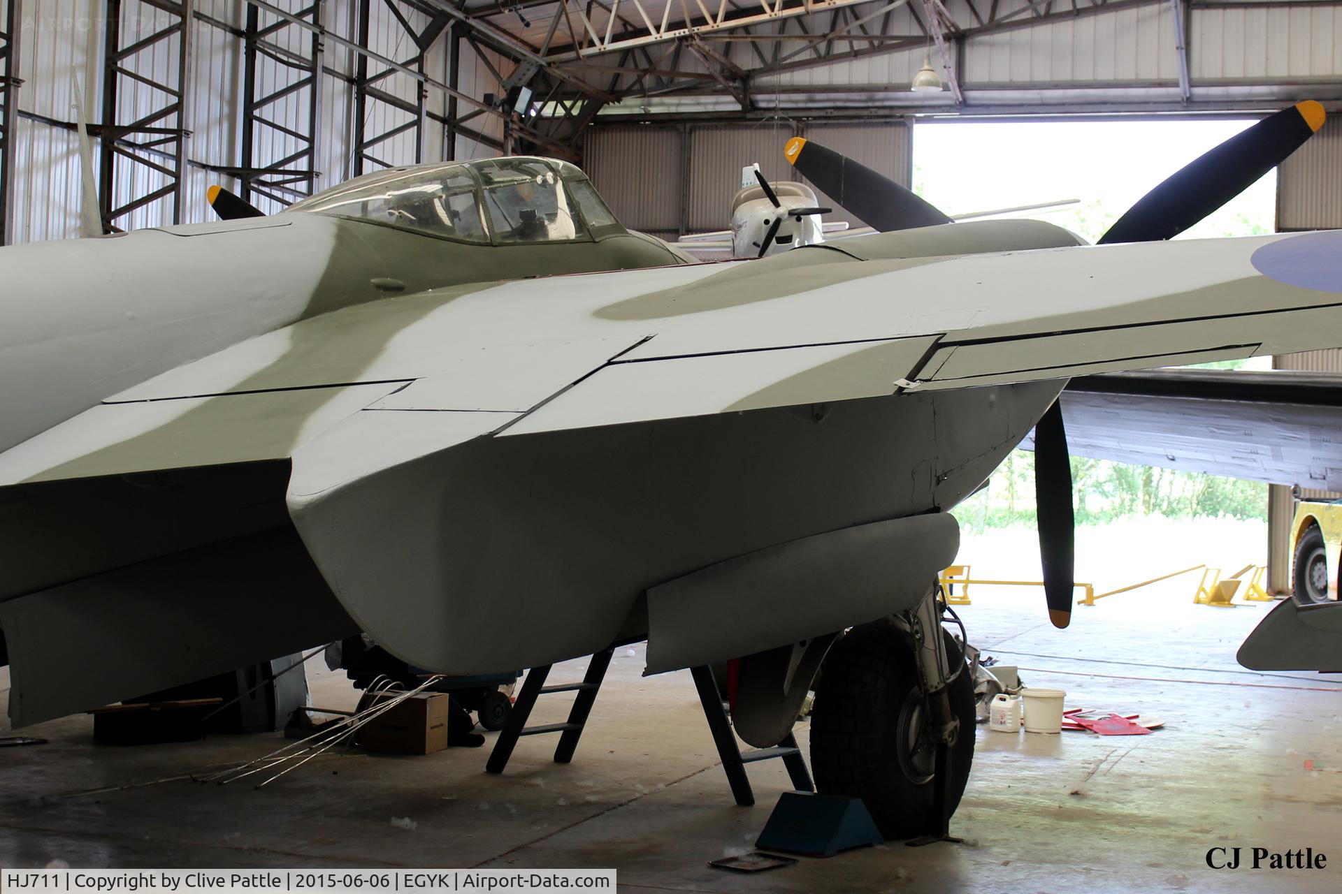 HJ711, 1943 De Havilland DH-98 Mosquito NF.11 C/N HJ711, On display at the Yorkshire Air Museum EGYK