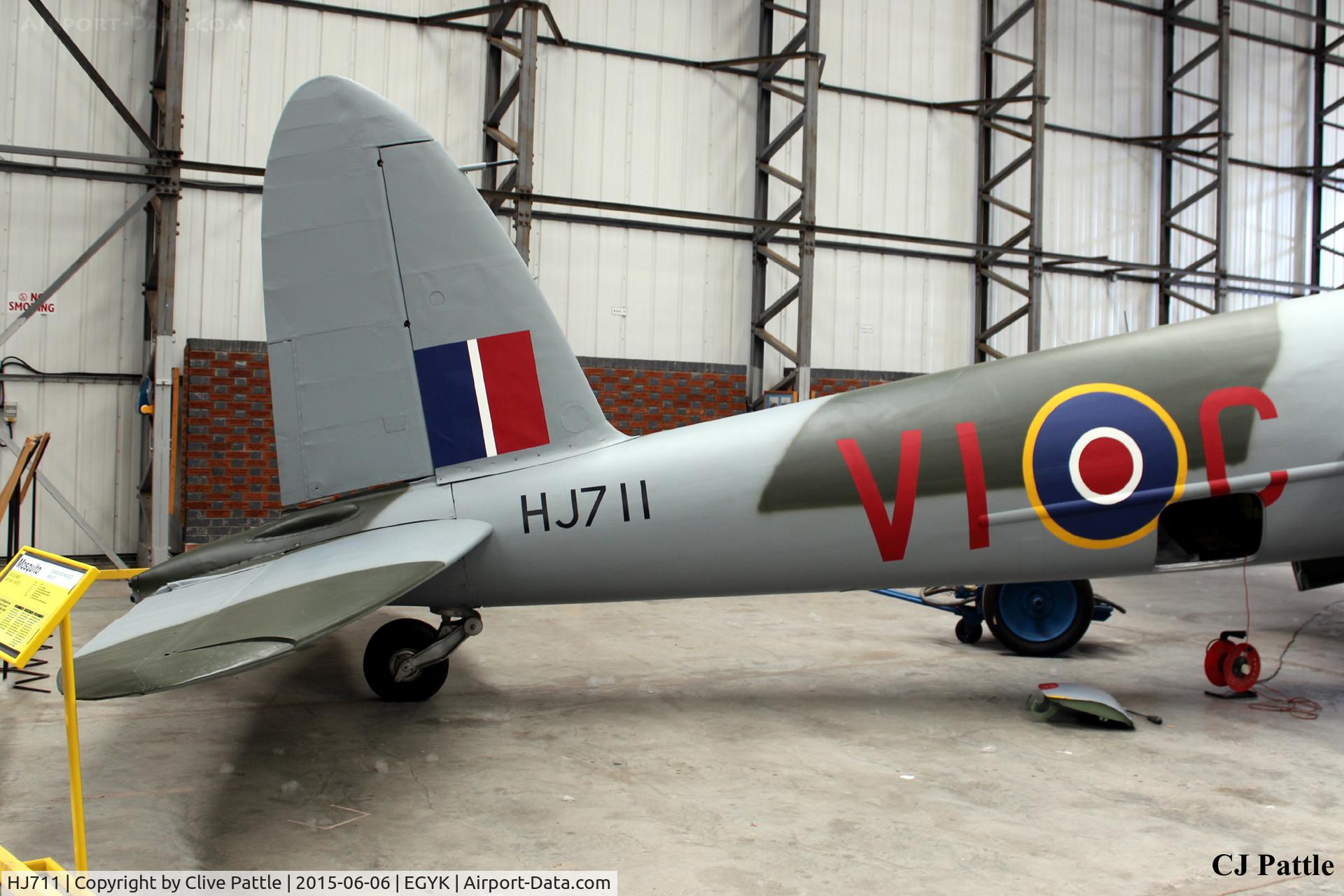HJ711, 1943 De Havilland DH-98 Mosquito NF.11 C/N HJ711, On display at the Yorkshire Air Museum EGYK