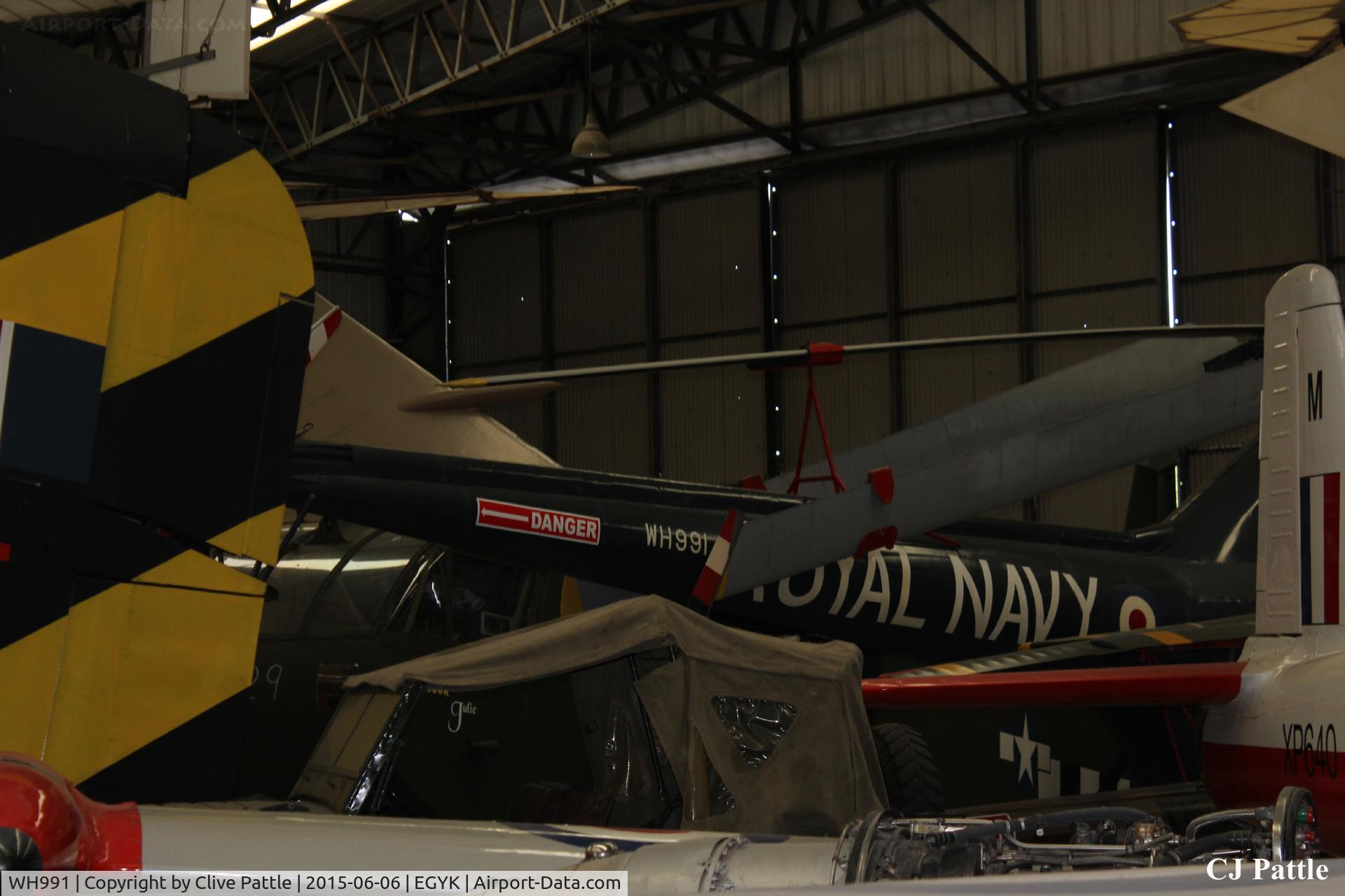 WH991, Westland Dragonfly HR.3 C/N WA/H/67, Obscured view - On display at the Yorkshire Air Museum EGYK