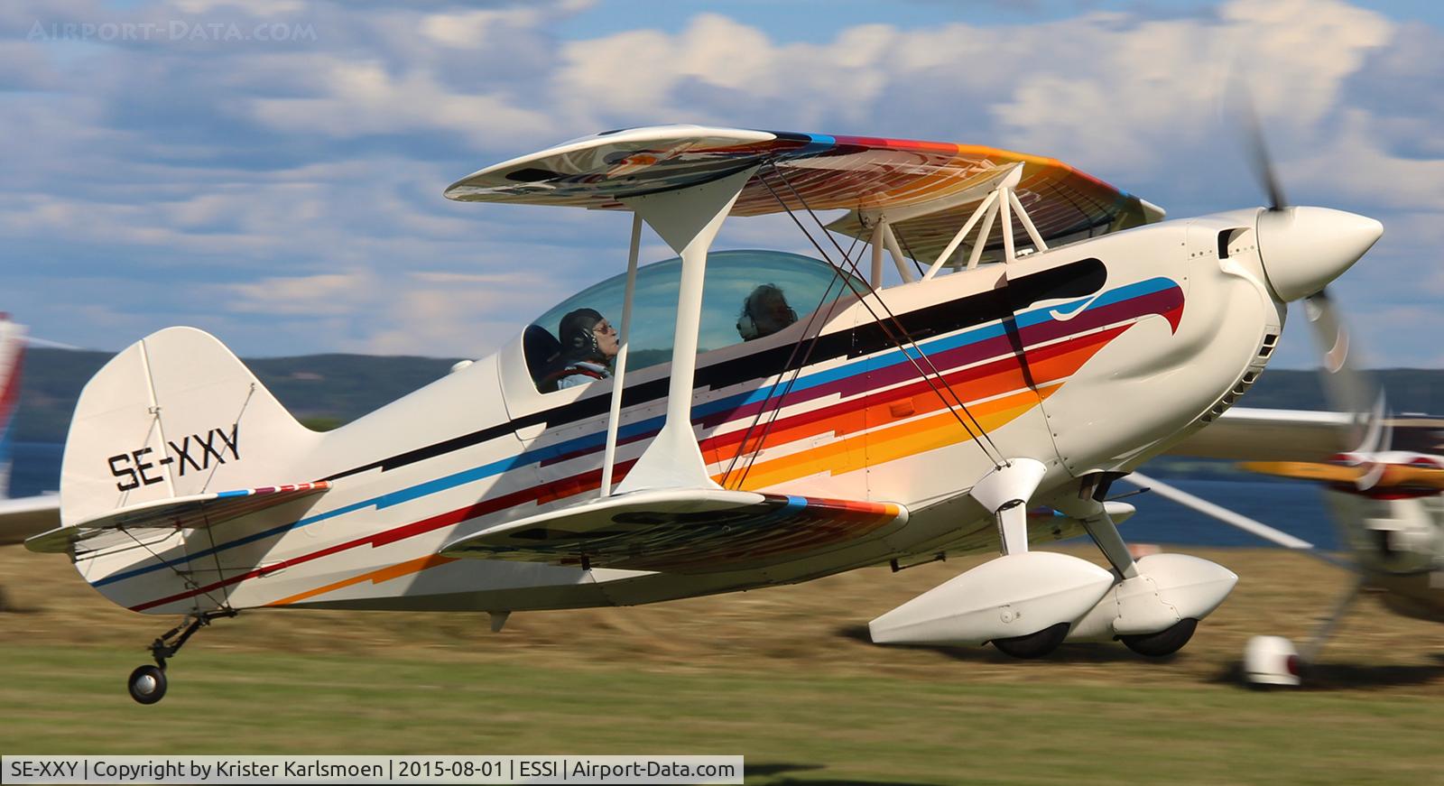 SE-XXY, 2004 Aviat Eagle II C/N 6628, Visingsö fly in 2015.