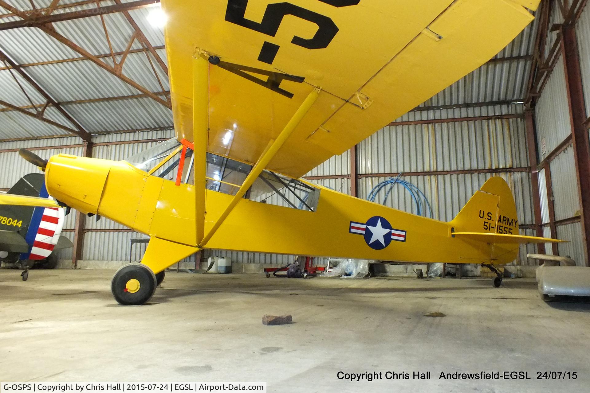 G-OSPS, 1951 Piper L-18C Super Cub (PA-18-95) C/N 18-1555, Andrewsfield resident