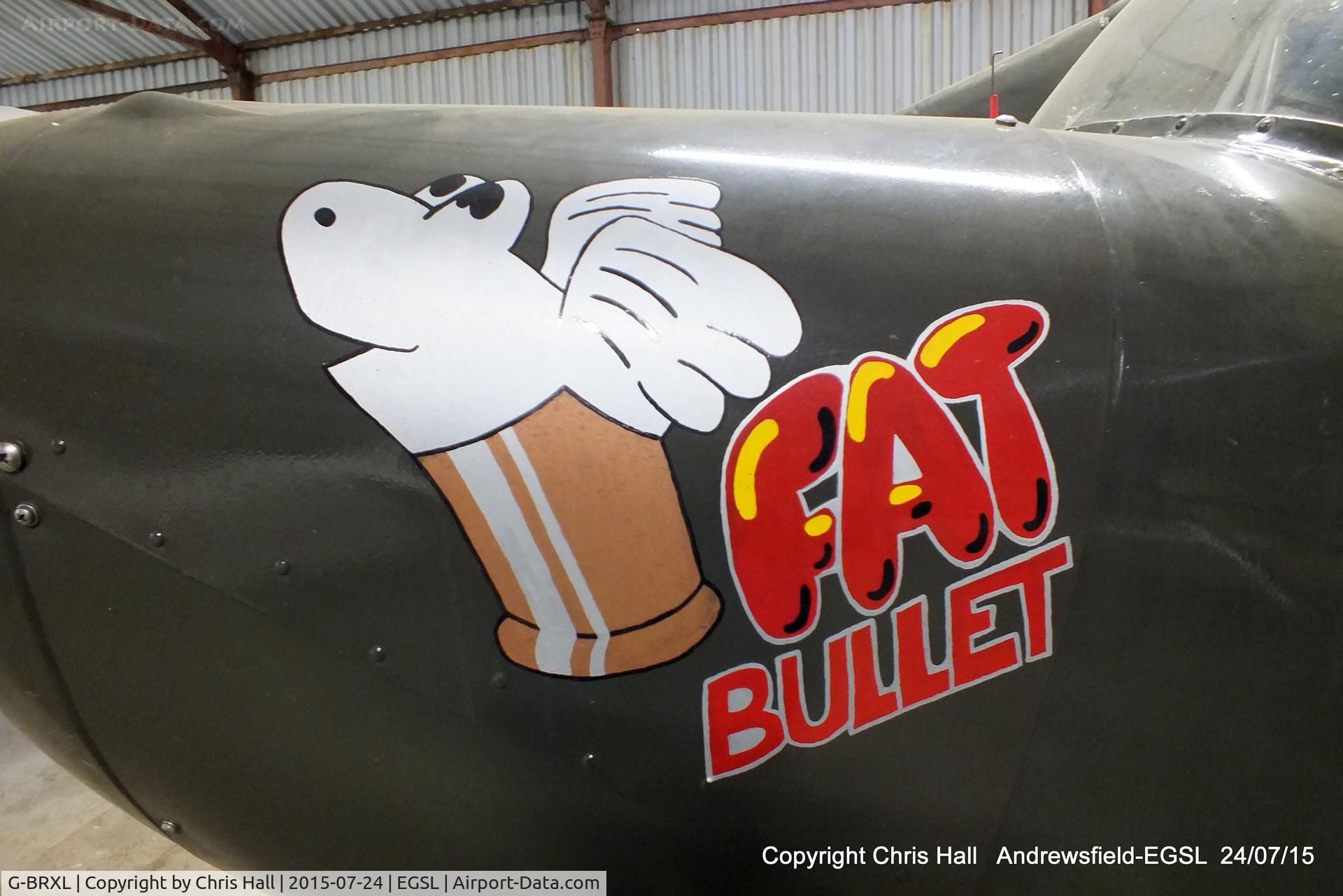 G-BRXL, 1946 Aeronca 11AC Chief C/N 11AC-1629, nose art