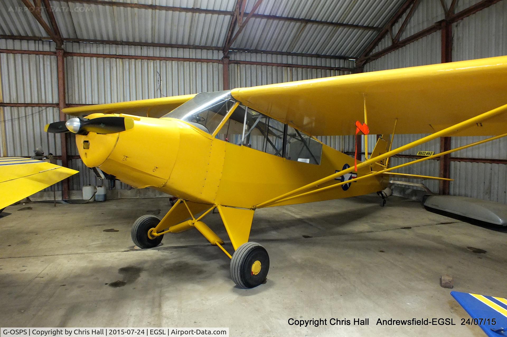 G-OSPS, 1951 Piper L-18C Super Cub (PA-18-95) C/N 18-1555, Andrewsfield resident