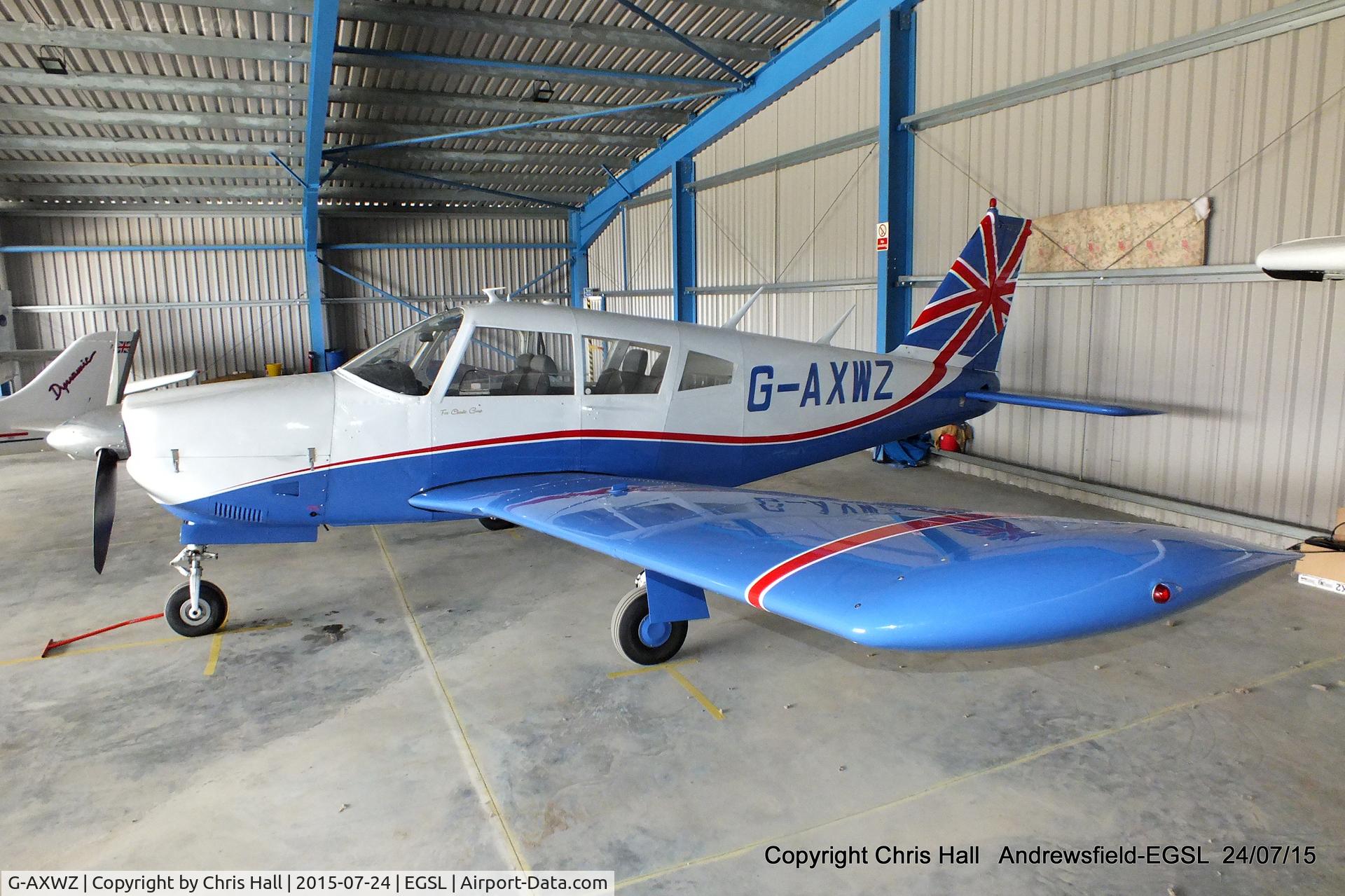 G-AXWZ, 1969 Piper PA-28R-200 Cherokee Arrow C/N 28R-35605, Andrewsfield resident