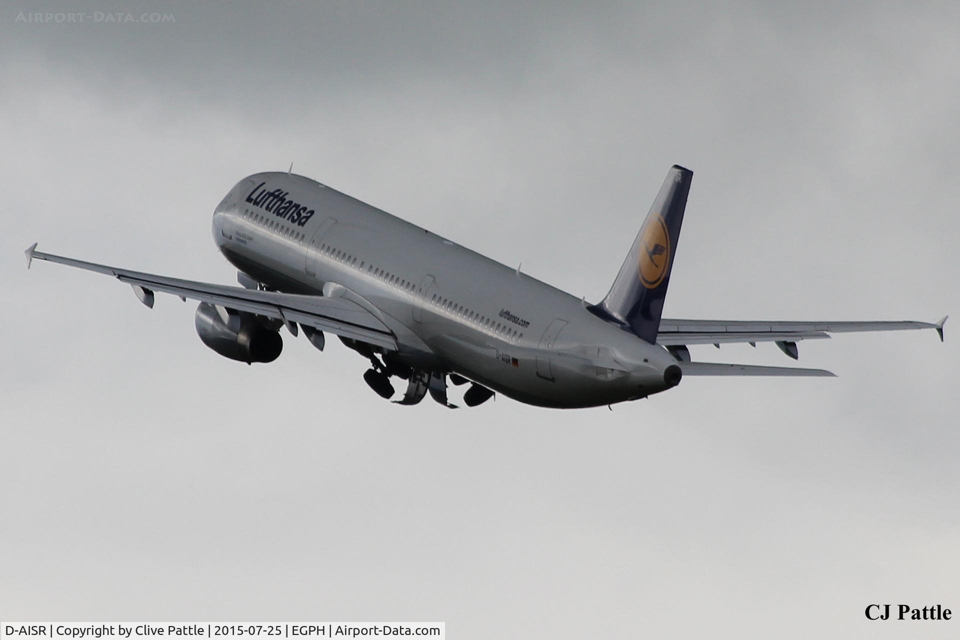 D-AISR, 2009 Airbus A321-231 C/N 3987, Climb away from Edinburgh EGPH