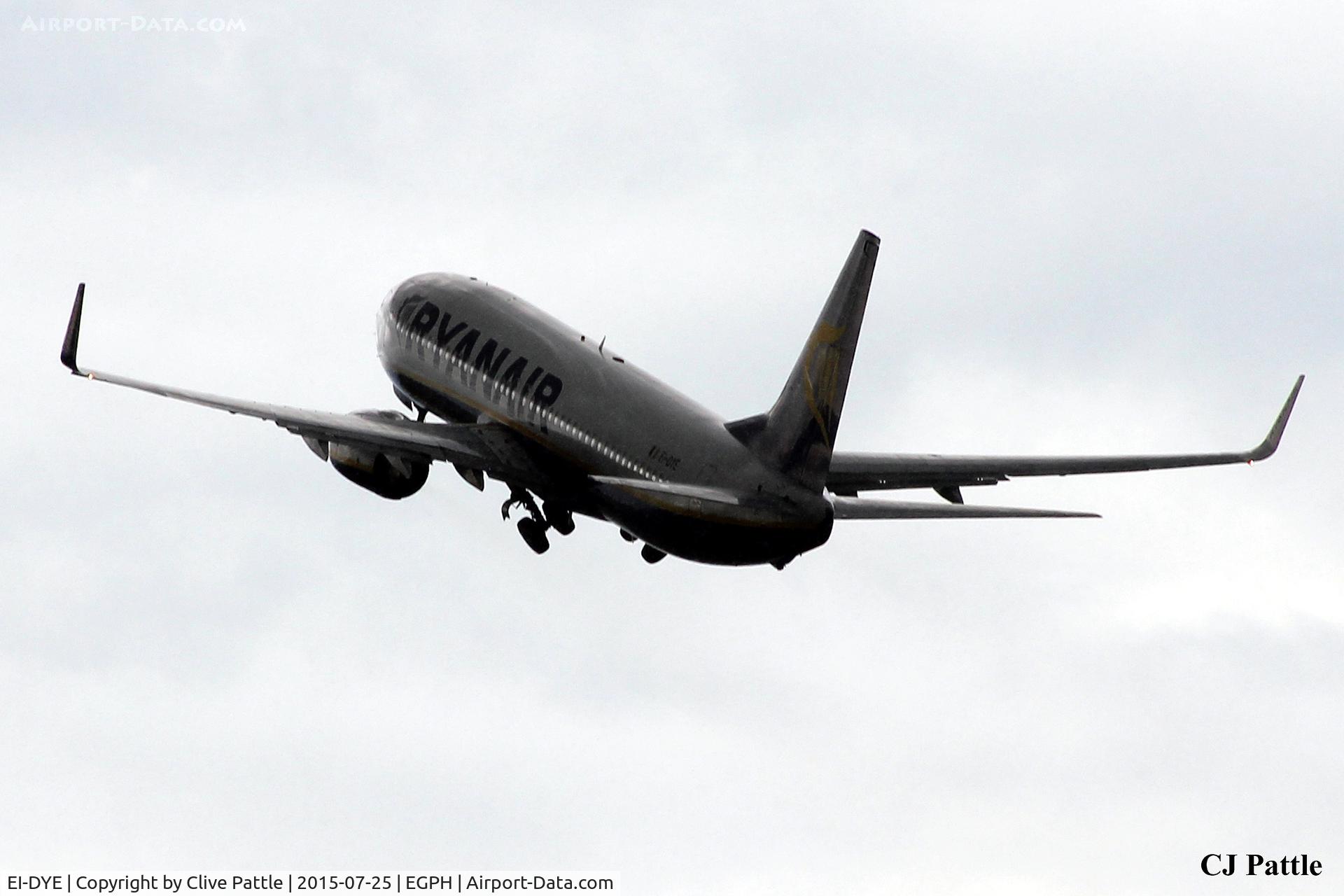 EI-DYE, 2008 Boeing 737-8AS C/N 36568, At Edinburgh EGPH