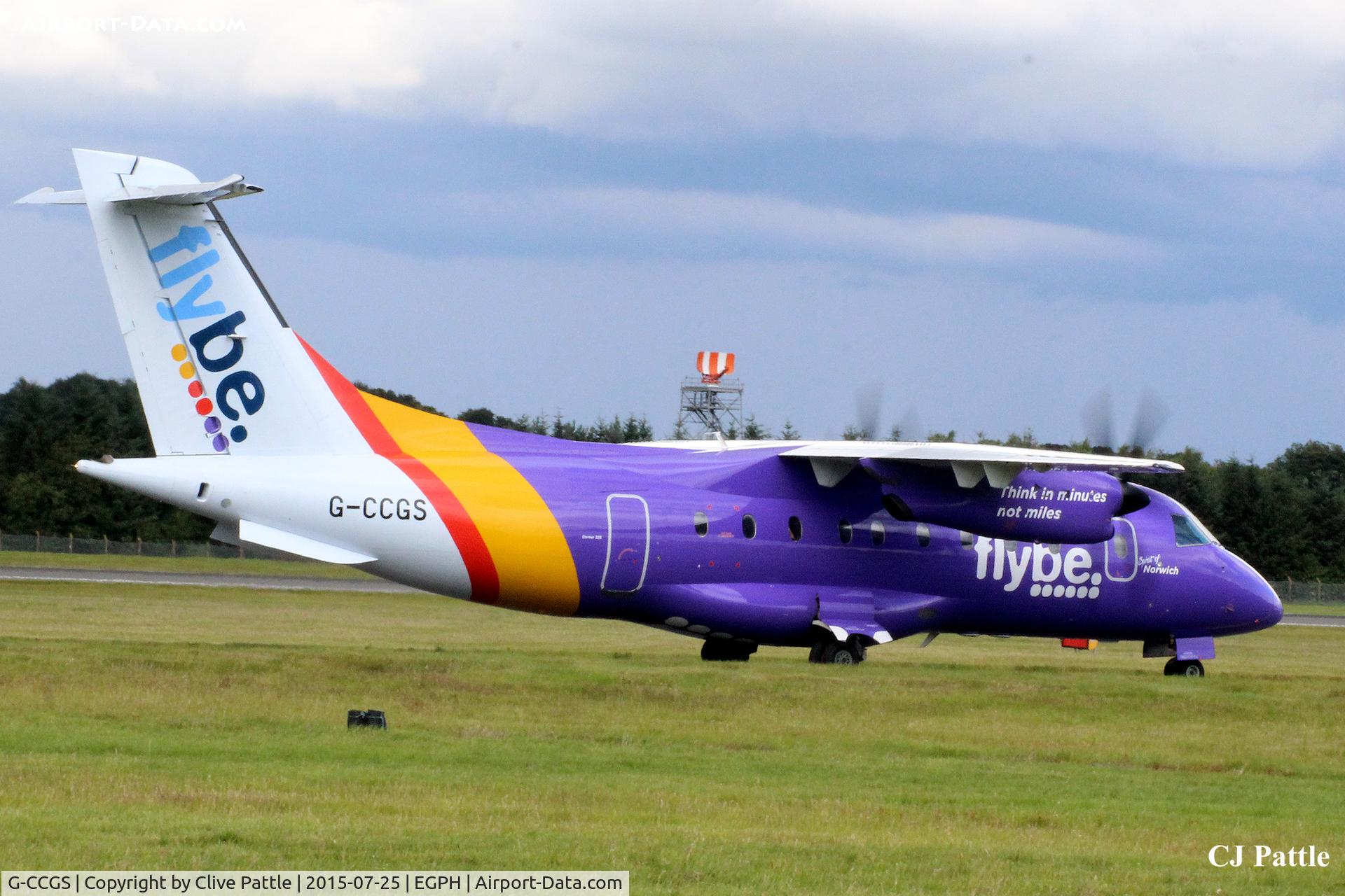 G-CCGS, 1998 Dornier 328-100 C/N 3101, Taxy to gate at Edinburgh EGPH