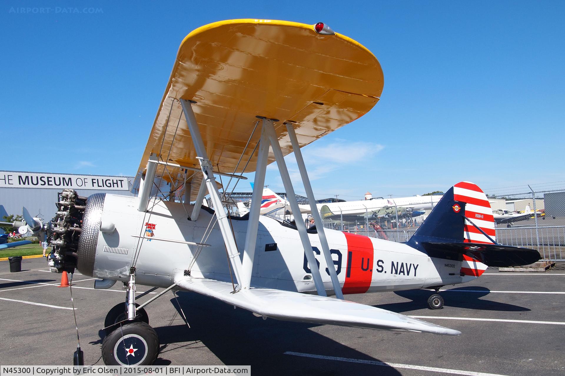N45300, 1941 Naval Aircraft Factory N3N-3 C/N 2691, 1941 N3N-3 at Seafair