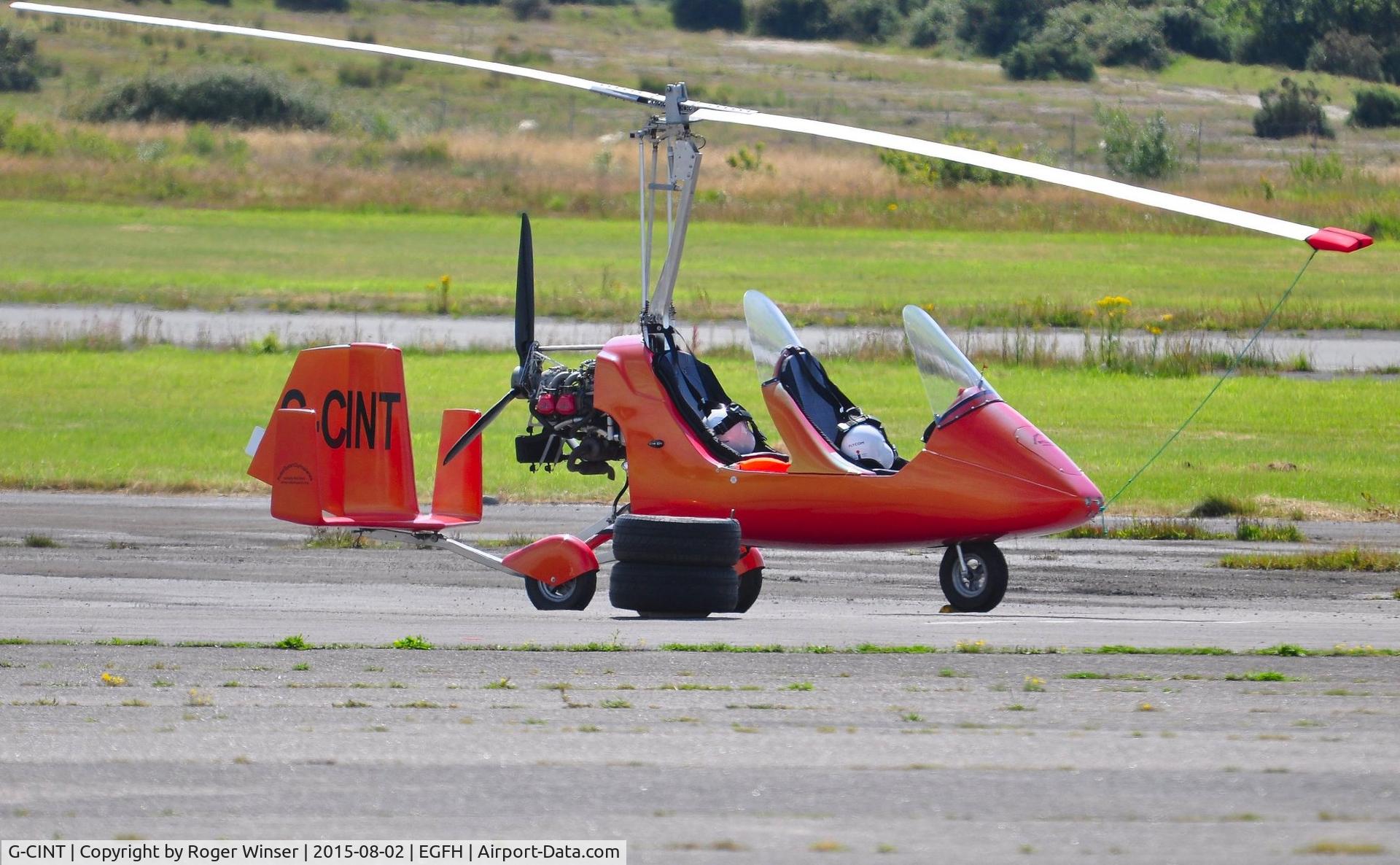 G-CINT, 2014 Rotorsport Uk MTOsport C/N RSUK/MTOS/056, Visiting MTOSport gyroplane. Based at HMS Heron.