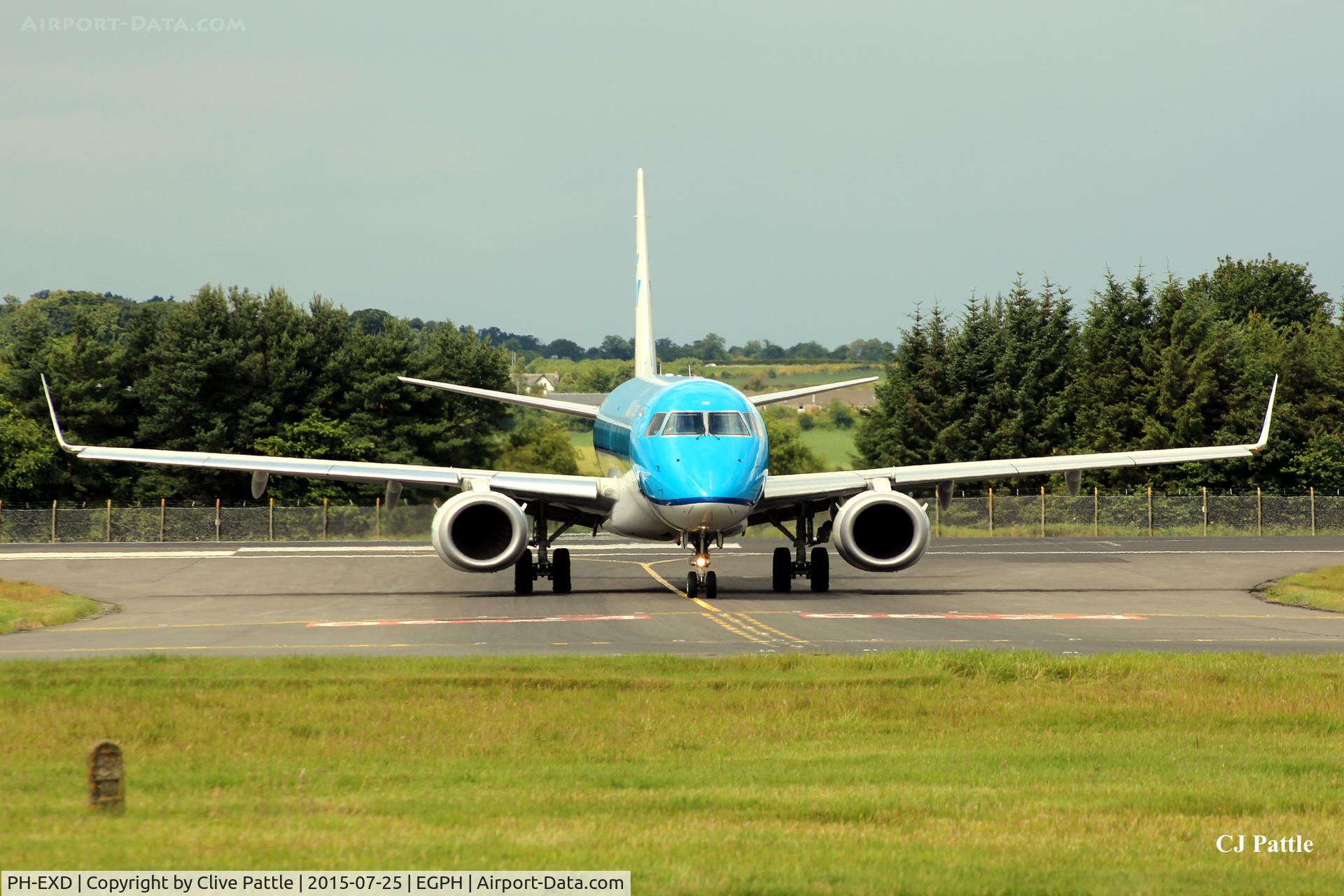 PH-EXD, 2014 Embraer 190LR (ERJ-190-100LR) C/N 19000661, Head-on at Edinburgh EGPH