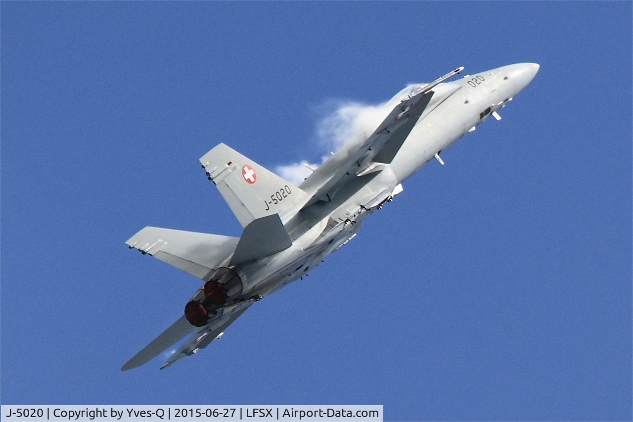 J-5020, McDonnell Douglas F/A-18C Hornet C/N 1369/SFC020, Swiss Air Force McDonnell Douglas FA-18C Hornet, On display, Luxeuil-Saint Sauveur Air Base 116 (LFSX) Air show 2015