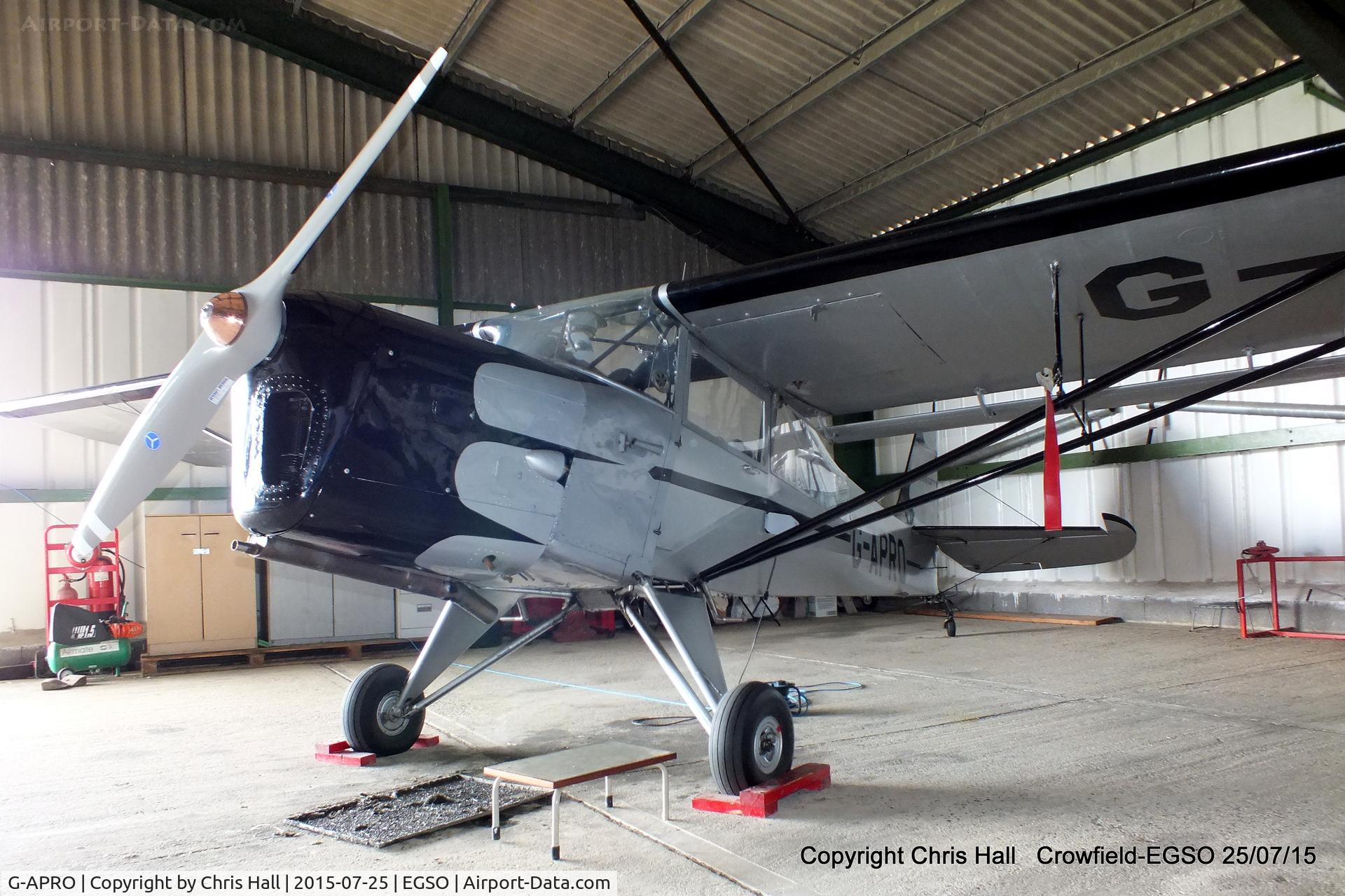 G-APRO, 1952 Auster 6A Tugmaster C/N WJ370, at Crowfield Airfield