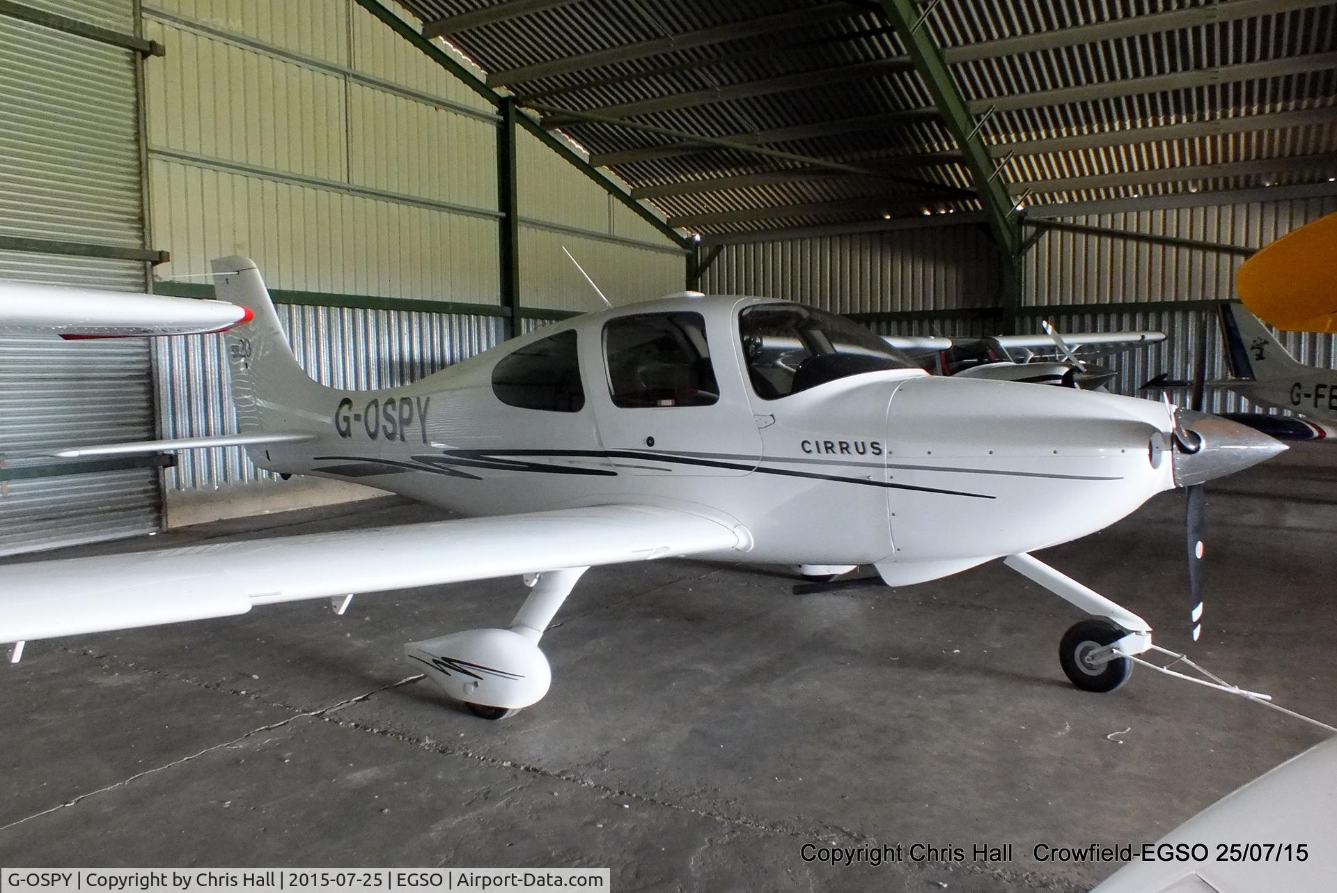 G-OSPY, 2005 Cirrus SR20 GTS C/N 1546, at Crowfield Airfield