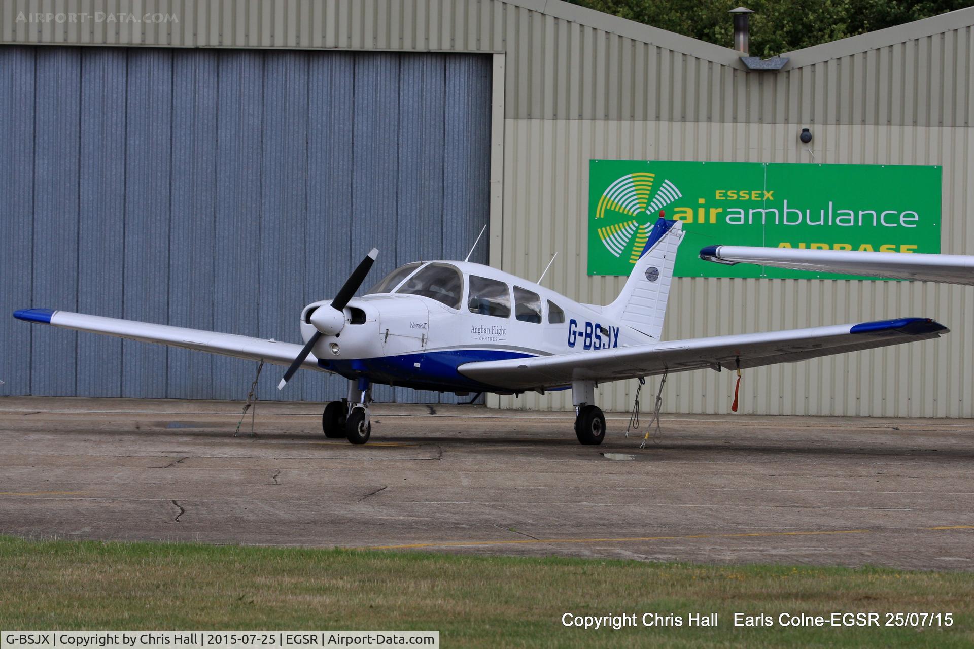 G-BSJX, 1981 Piper PA-28-161 Cherokee Warrior II C/N 28-8216084, at Earls Colne Airfield